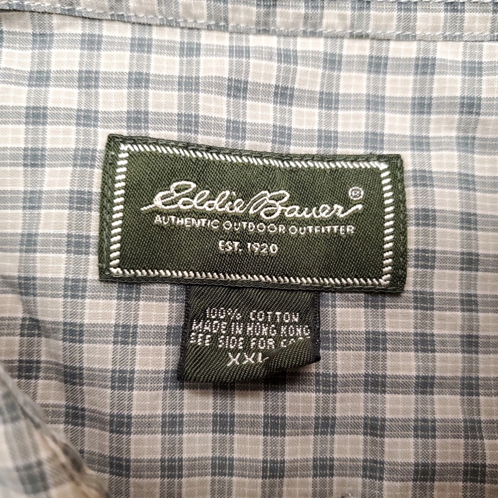Eddie Bauer VINTAGE Eddie Bauer Shirt Mens 2XL Green Plaid Pearl Snap Long Sleeve Western Shirt Mens XXL Green Plaid Pearl Snap Long Sleeve Western Size US XXL / EU 58 / 5 - 3 Thumbnail