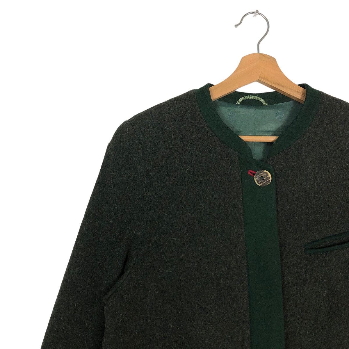 Vintage 🔥Rich Green - Military Style Design Wool Jacket Size US M / EU 48-50 / 2 - 6 Thumbnail