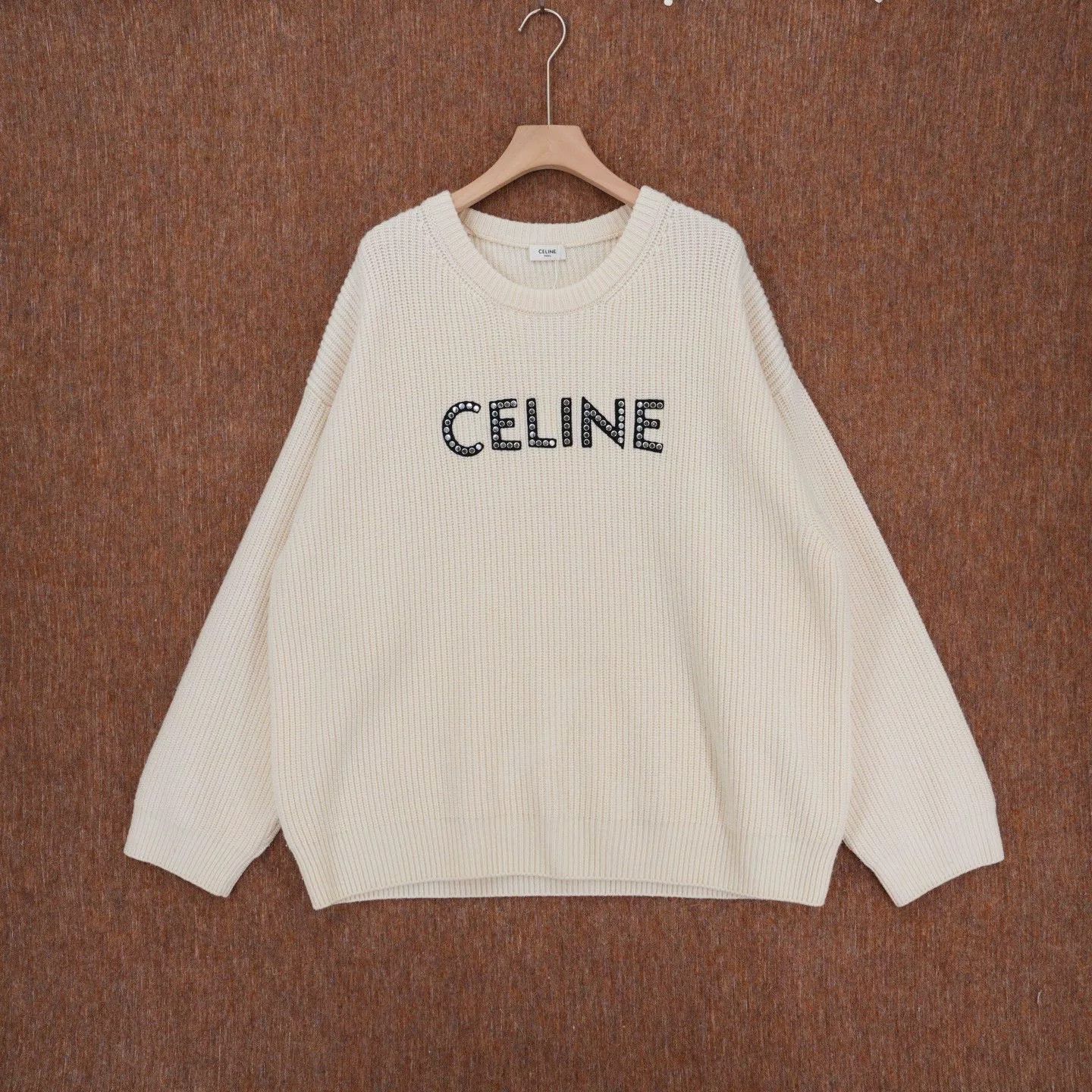 Celine Celine Logo Wool Sweater Size US XXL / EU 58 / 5 - 1 Thumbnail