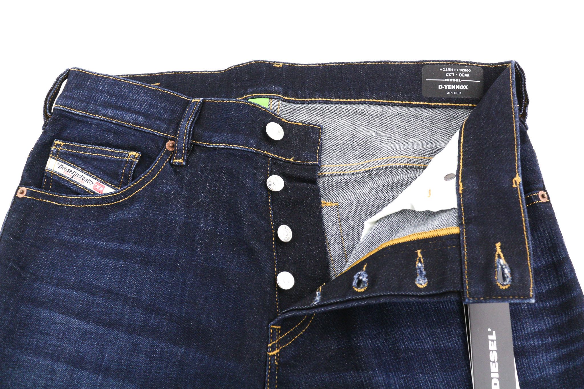 Diesel D-YENNOX 009ZS W30/L32 Tapered Washed Dark Jeans 40163 Size US 30 / EU 46 - 7 Thumbnail