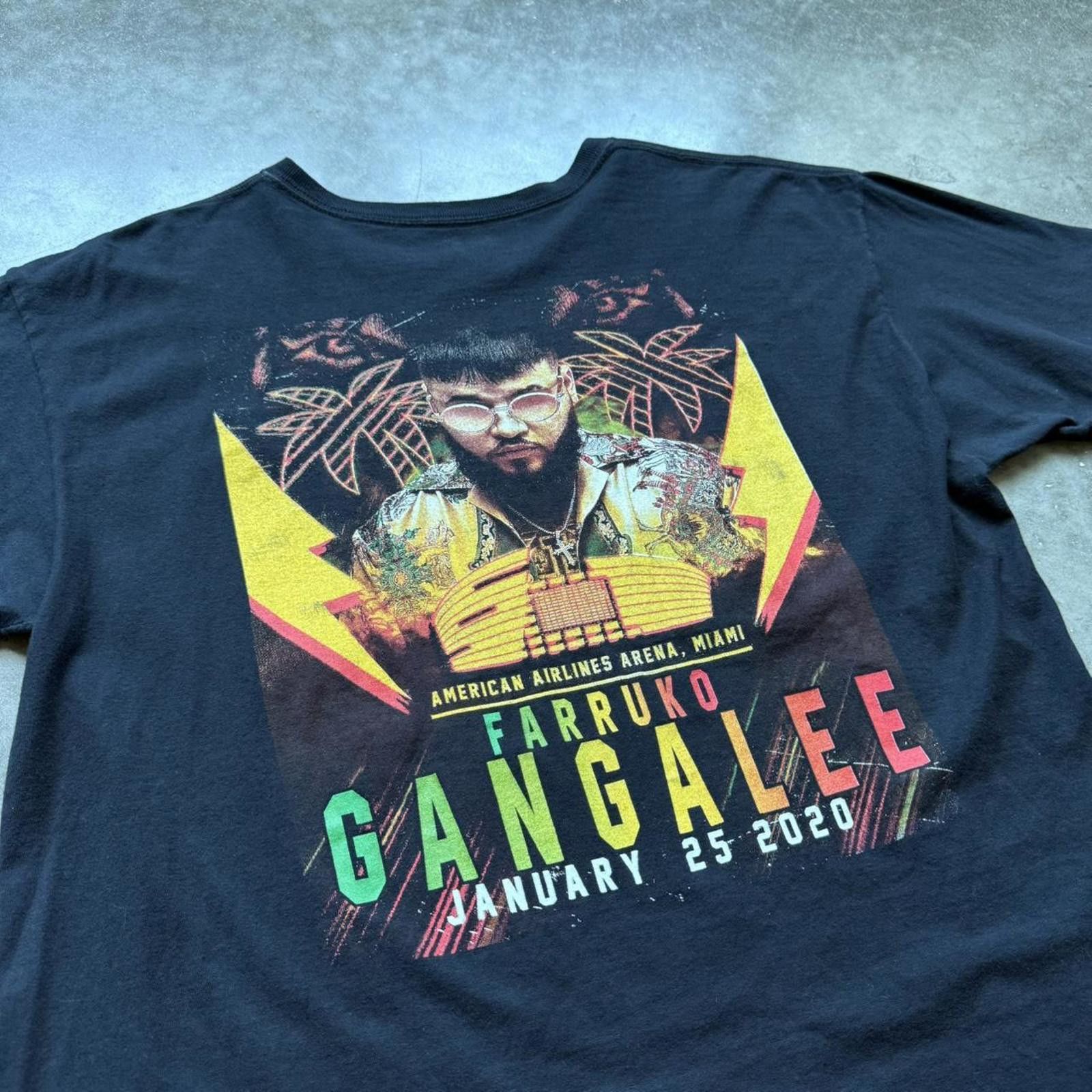 Fruit Of The Loom Farruko American Airlines Arena 2020 Gangalee Graphic TShirt Size US L / EU 52-54 / 3 - 4 Thumbnail