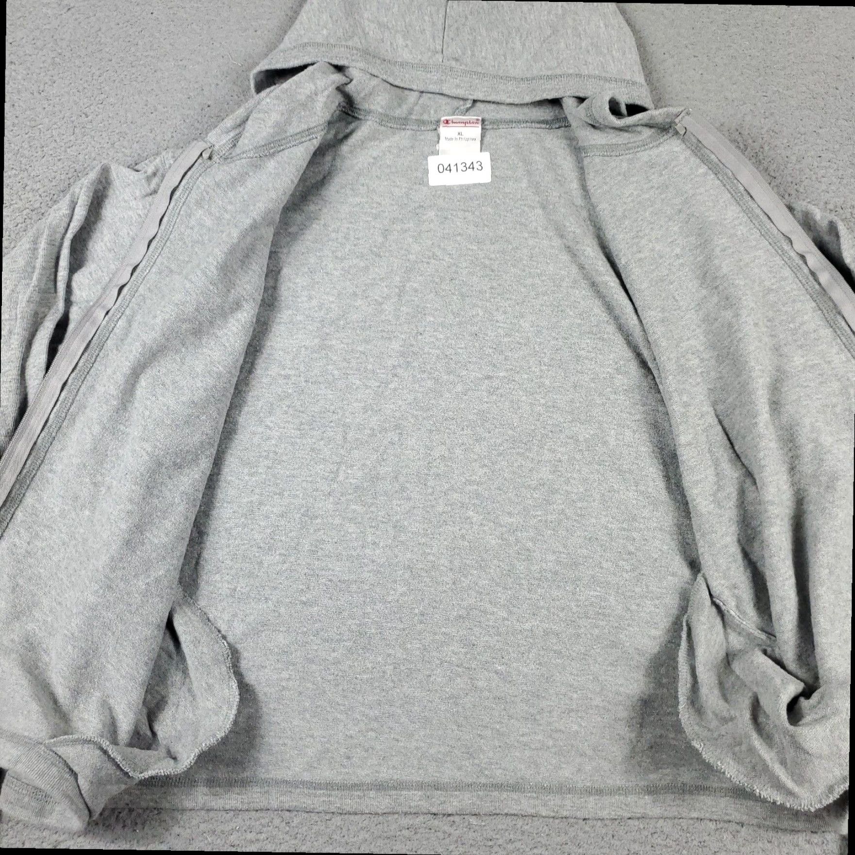 Champion Champion Womens XL Extra Large Gray Crop Top Hoodie Sweatshirt Size XL / US 12-14 / IT 48-50 - 5 Thumbnail