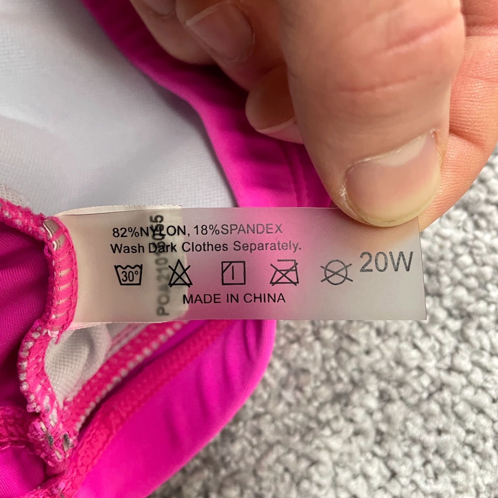 Pinko Unbranded Swimwear Bikini Top Womens 20W Pink Bandeau Removable Strap Beach Size 3XL / US 20-22 - 7 Thumbnail