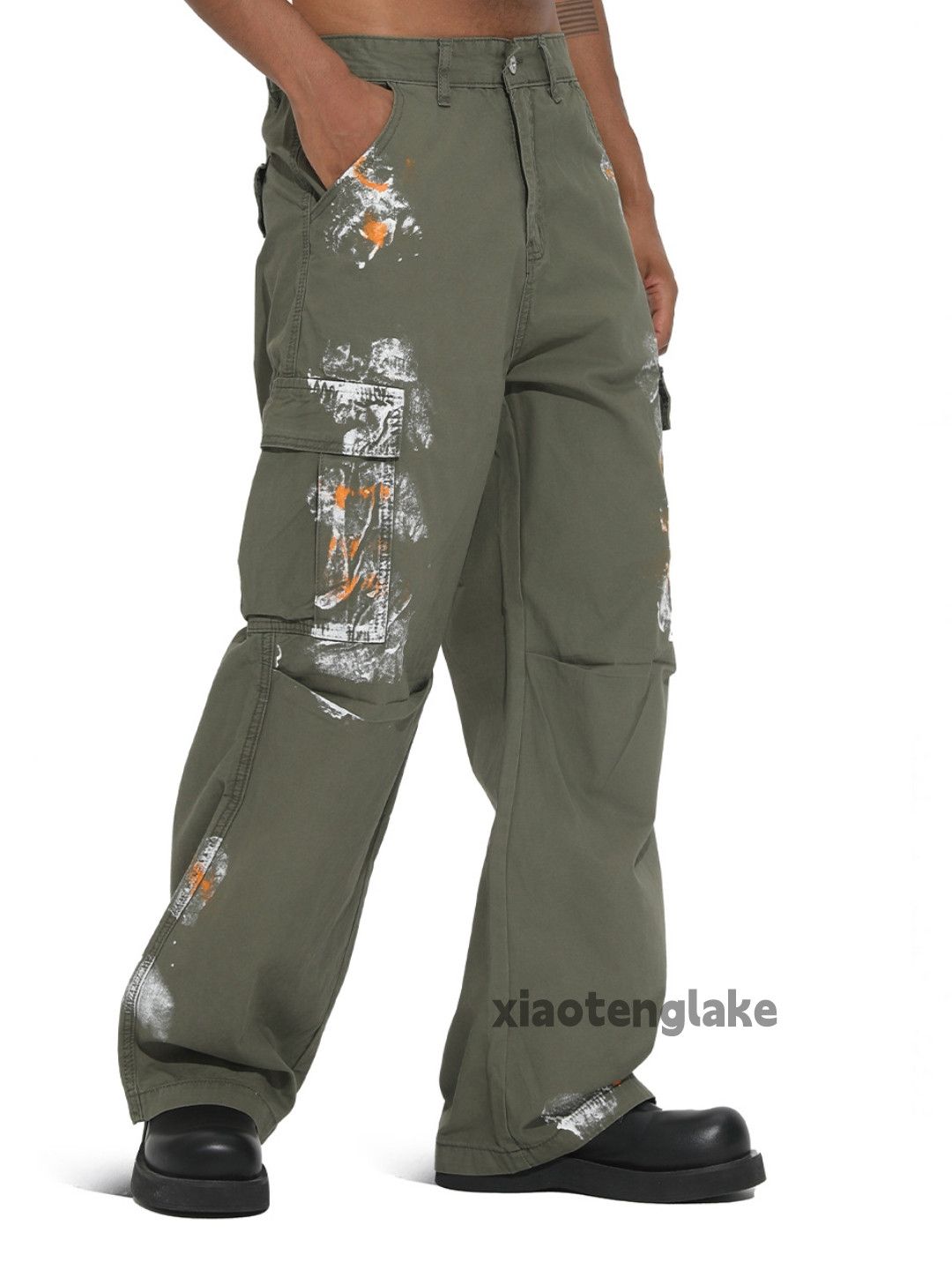 Japanese Brand Utility military tactical loose baggy paint cargo pants Size US 32 / EU 48 - 1 Thumbnail