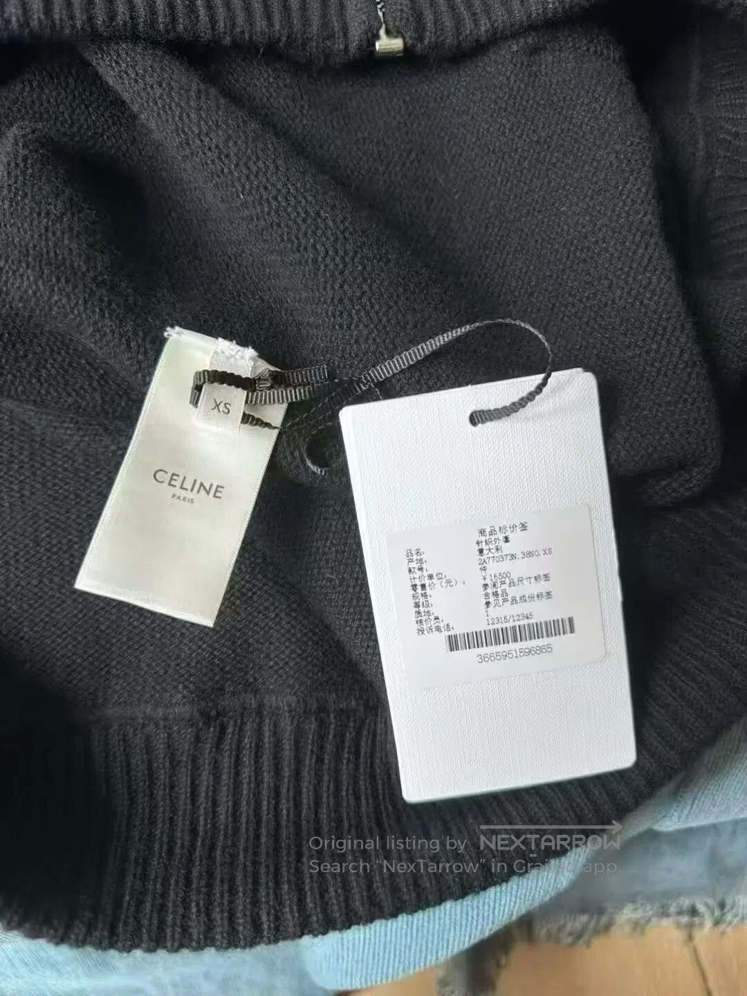 Celine Celine Cashmere Drawstring Zip Hoodie. Size XS / US 0-2 / IT 36-38 - 3 Thumbnail