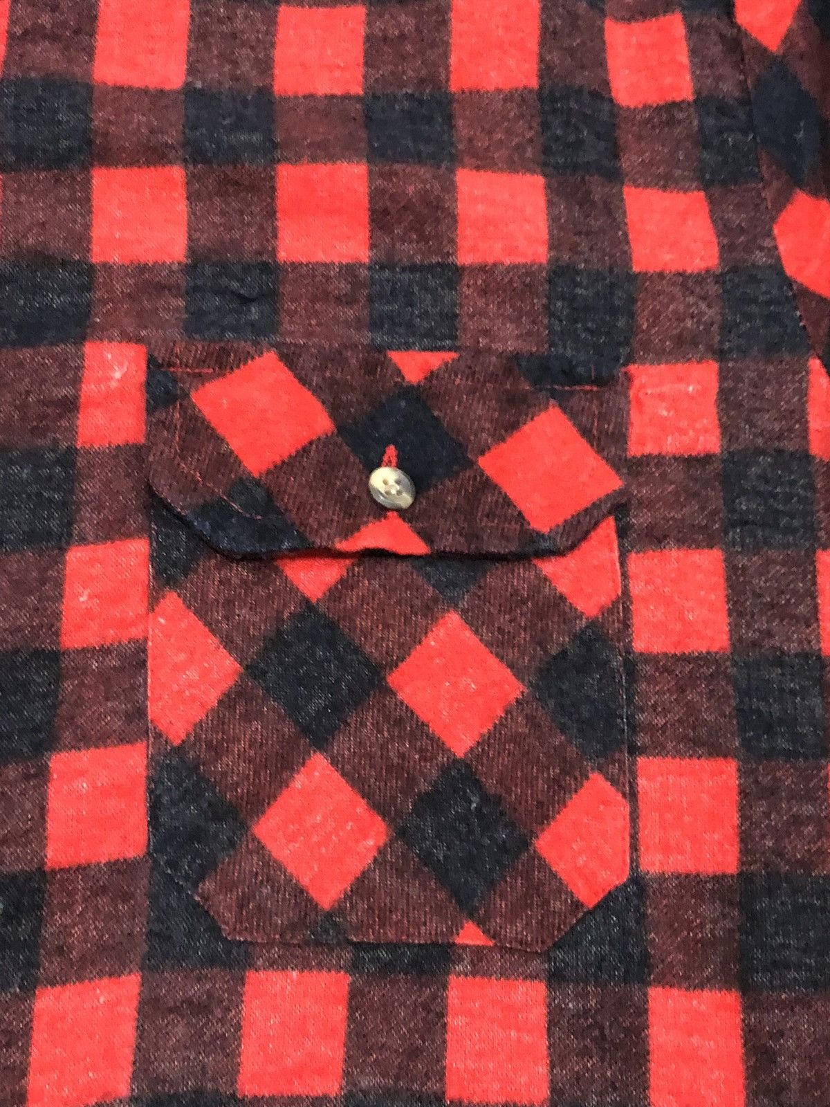Vintage 70s Value Line Buffalo Plaid Flannel Size US L / EU 52-54 / 3 - 2 Thumbnail