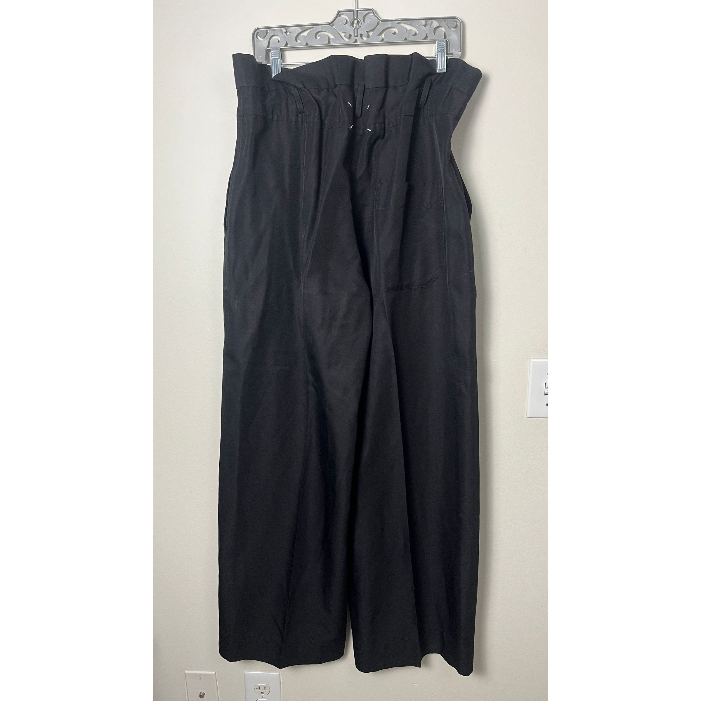 Maison Margiela MARGIELA WHITE LABEL WIDE LEG PAPER BAG WAIST PANTS Size 27" / US 4 / IT 40 - 6 Thumbnail