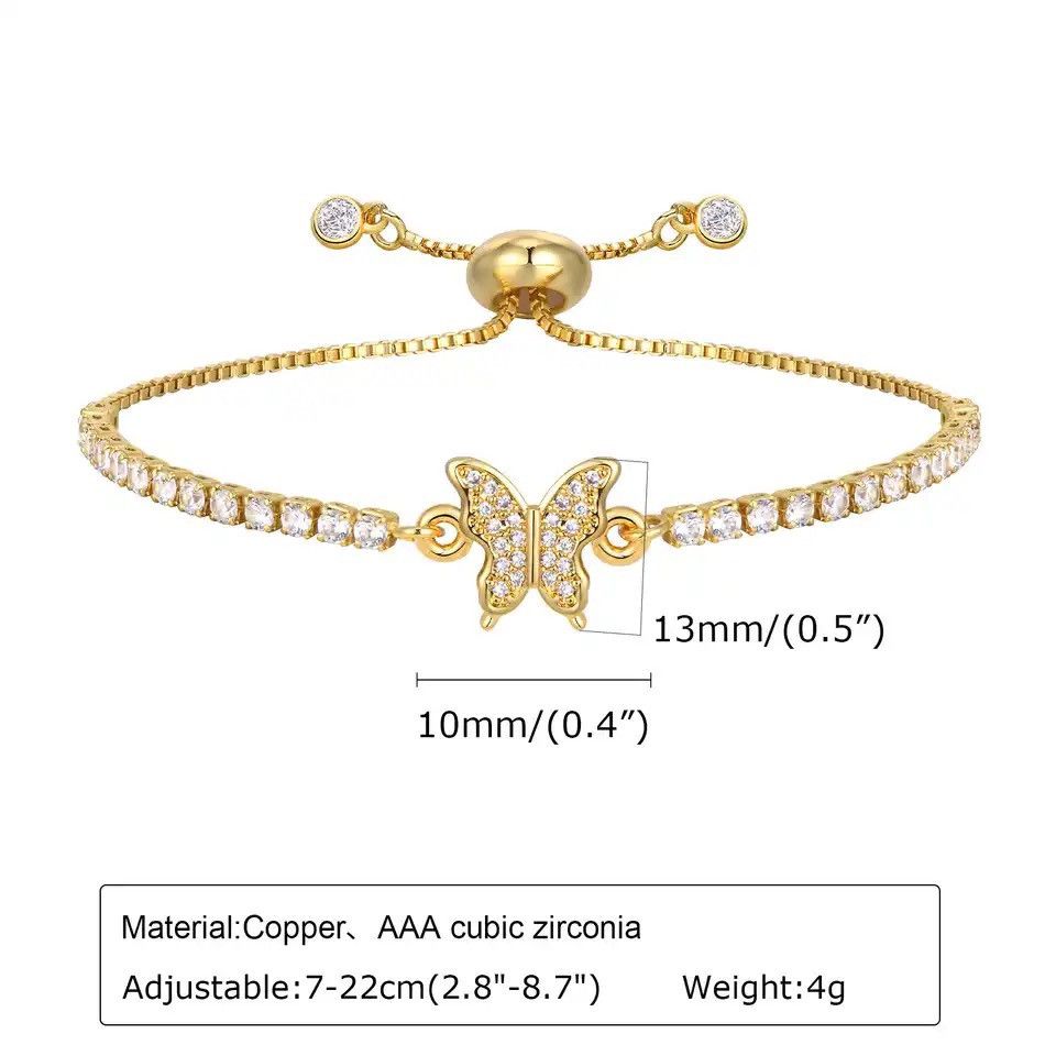 Other Luxury Bling CZ Stone Tennis Chain Bracelet Size ONE SIZE - 2 Thumbnail