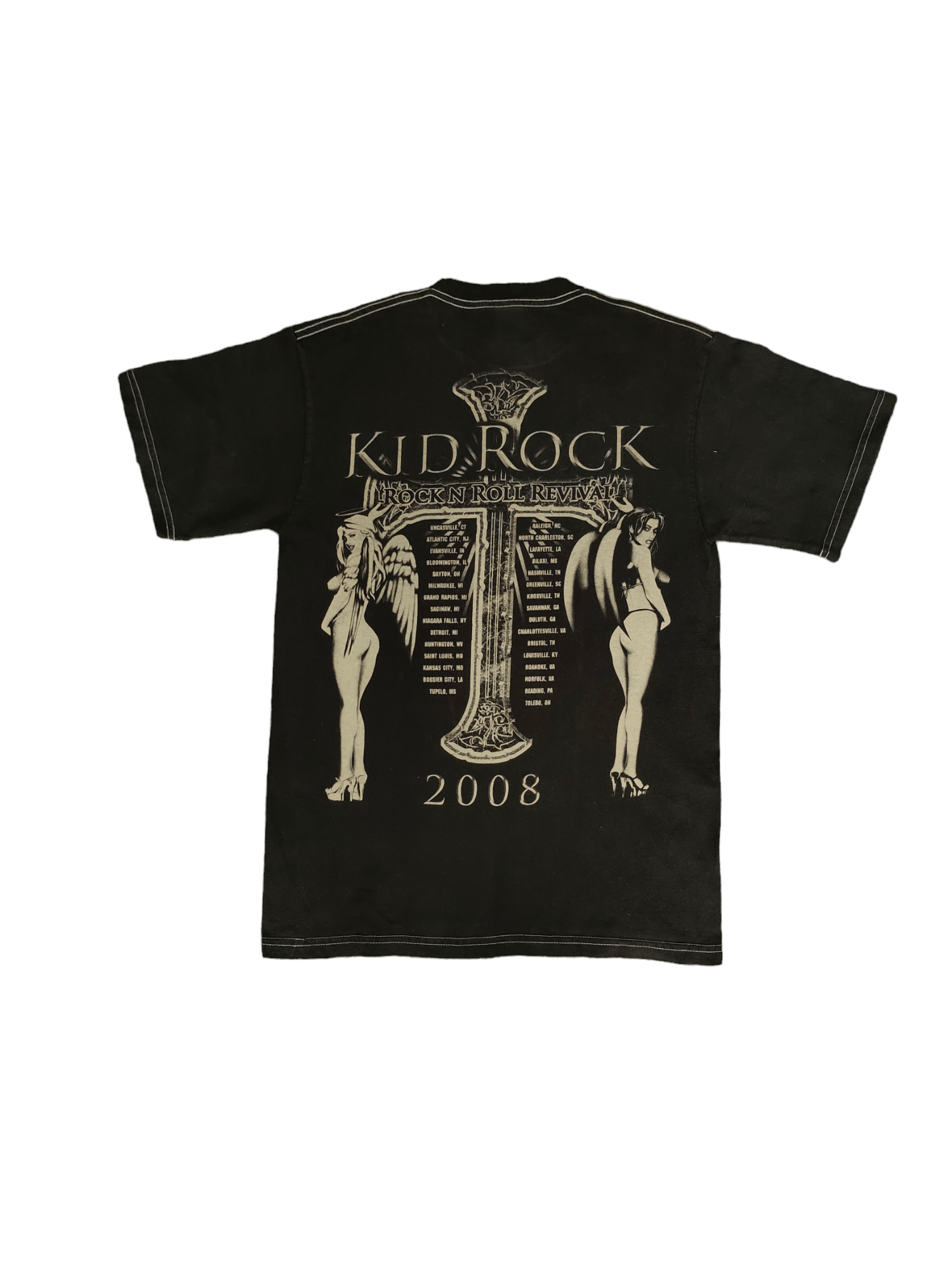 Band Tees Vintage 00's Kid Rock Rock N Roll Revival 2008 T-Shirt Size US M / EU 48-50 / 2 - 7 Thumbnail