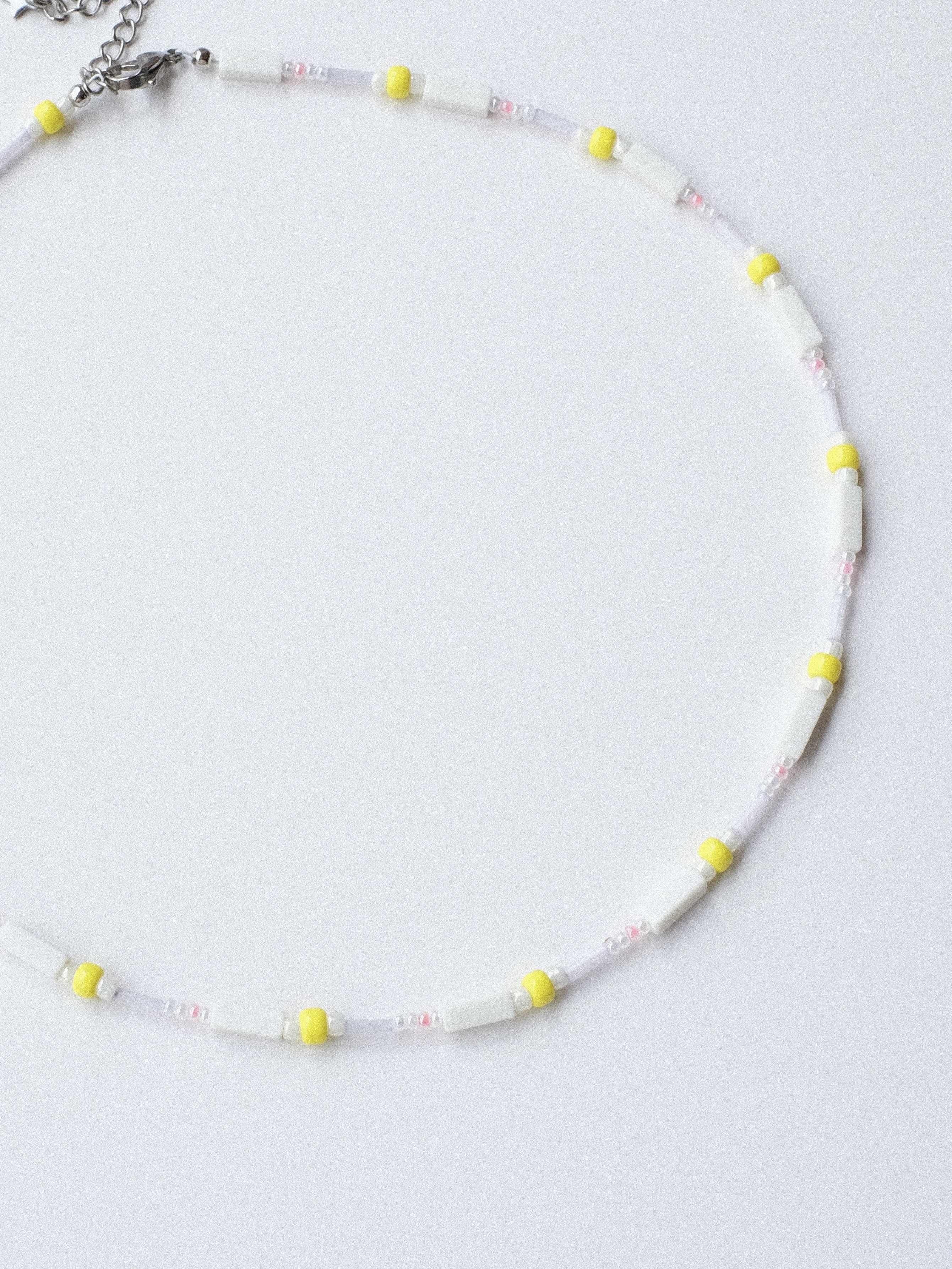 Handmade × Japanese Brand ute Yellow Japan Seed Beads Handmade Beaded Necklace 16.1in Size ONE SIZE - 7 Thumbnail
