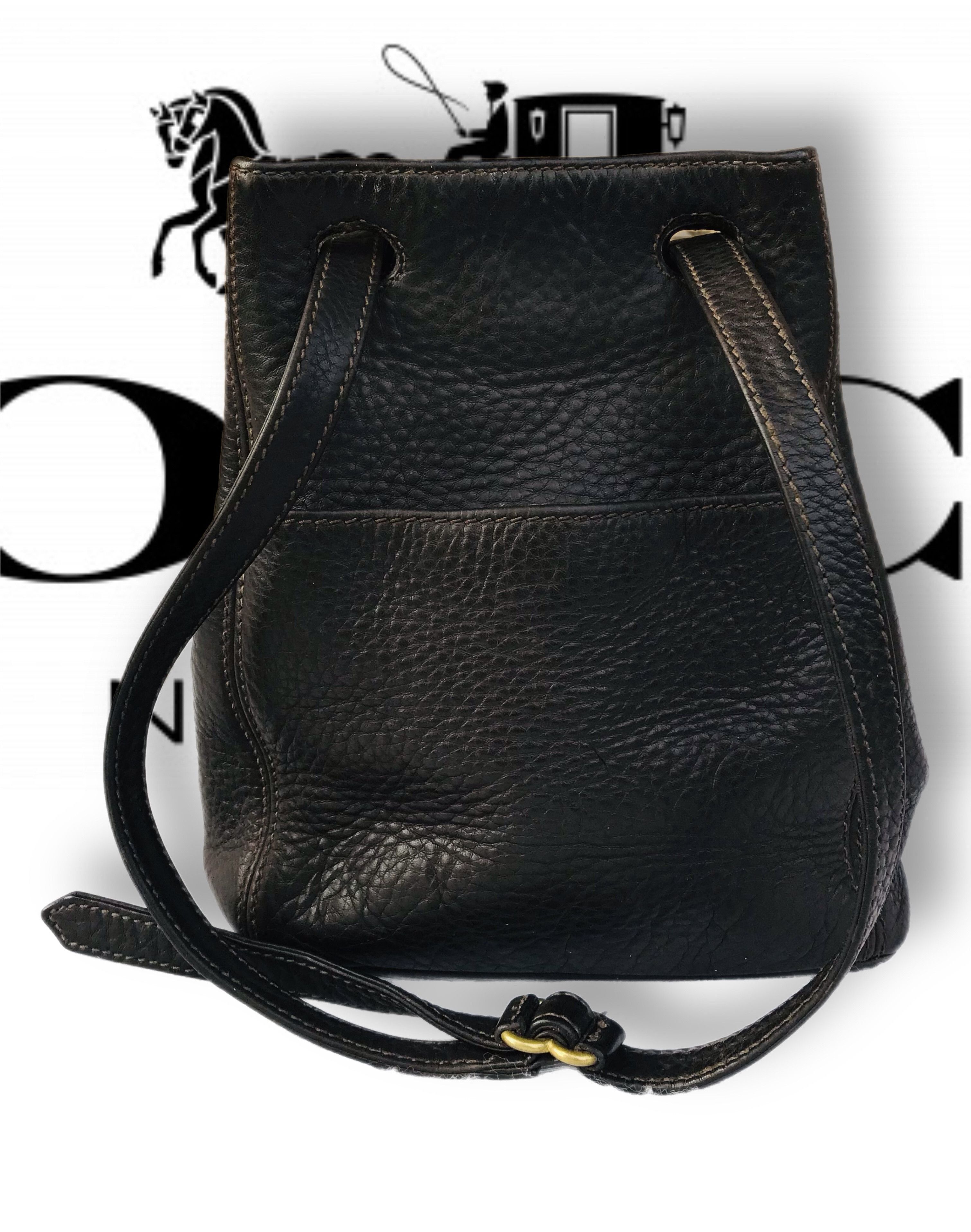 Coach Vintage Coach Sonoma Legacy Drawstring Bucket Bag Brown Y2K Size ONE SIZE - 5 Thumbnail