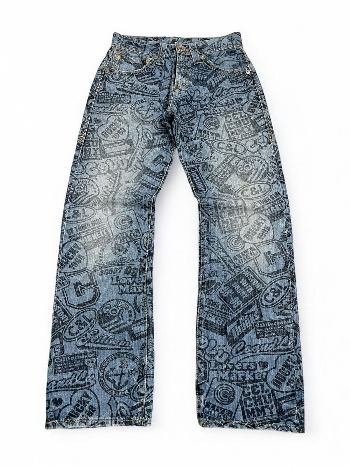 Hysteric Glamour Co Lu Full Printed Denim Hysteric Japanese Fashion Denim Size US 26 / EU 42 - 1 Thumbnail
