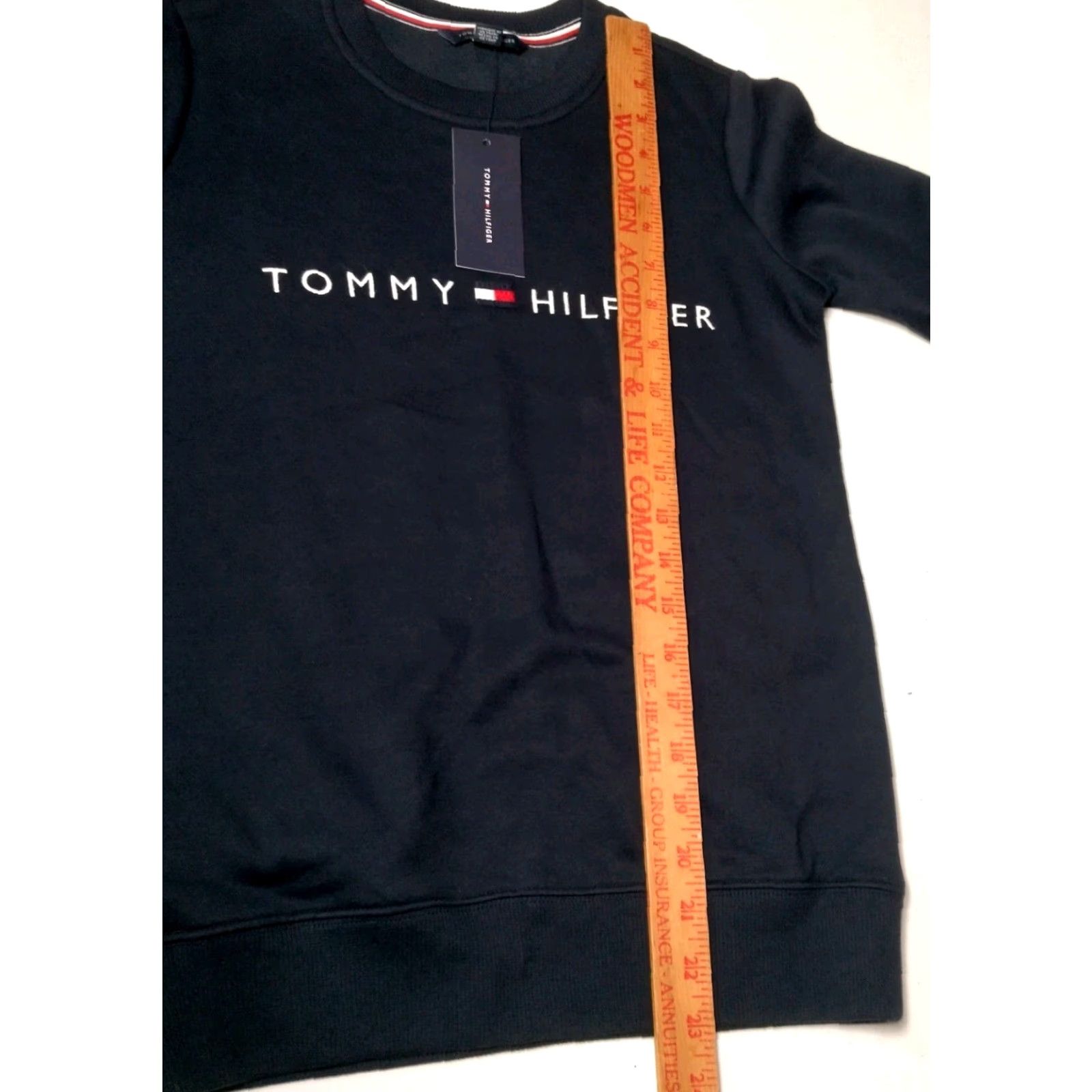 Tommy Hilfiger VINTAGE Tommy Hilfiger Women's Sweatshirt XXS Crew Neck Embroidered Navy Blue Preppy Activewear Size XXS / US 00 / IT 34 - 5 Thumbnail