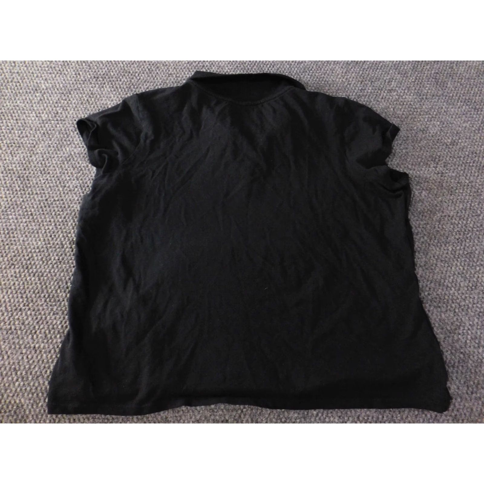 Southpole Southpole Polo Shirt 2X Plus Black Womens Casual Short Sleeve Crew Neck Pullover Cotton Linen Rayon Button Basic Classic Womens Size XXL / US 16-18 / IT 52-54 - 7 Thumbnail