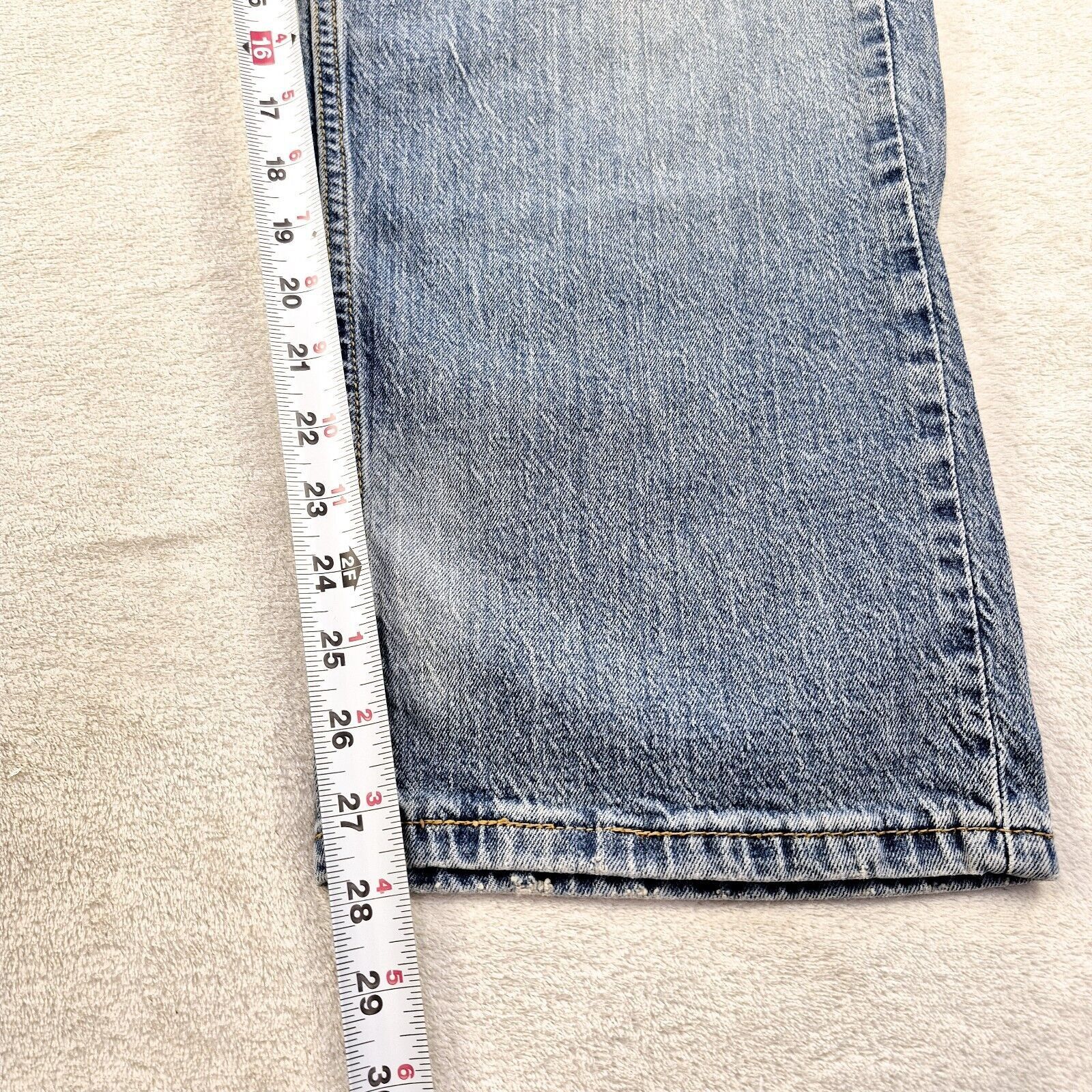Levi's NEW Levis 505 Men's Light Blue Stretch Fit Denim Jeans 40x30 Size US 40 / EU 56 - 3 Thumbnail