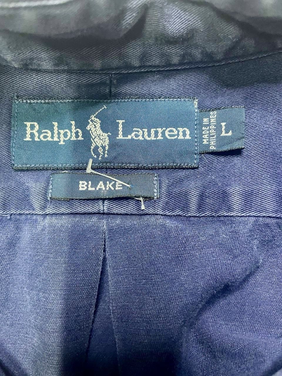 Polo Ralph Lauren × Ralph Lauren × Vintage Polo Ralph Lauren Vintage Blue Shirt Size US L / EU 52-54 / 3 - 2 Thumbnail