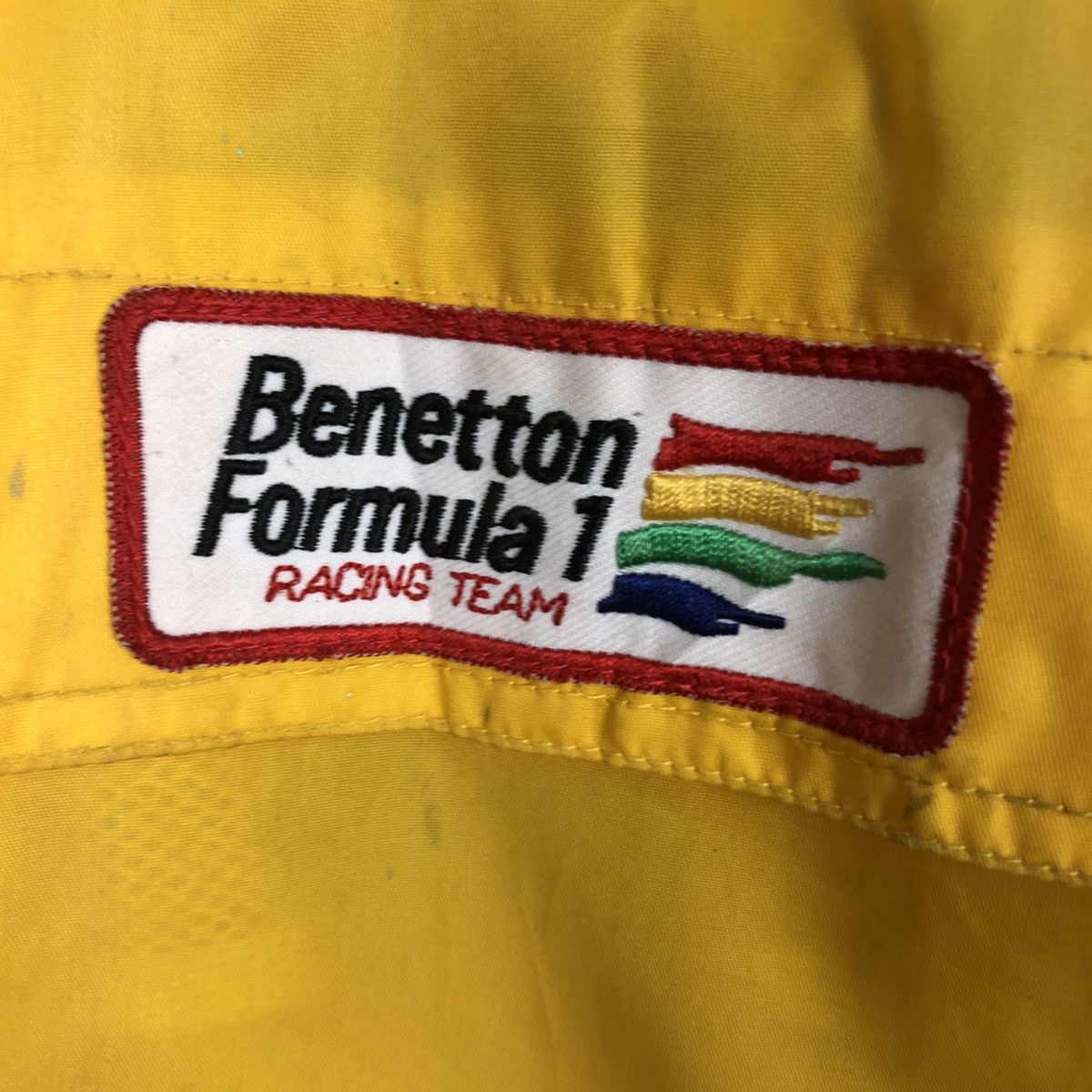 Benetton 📌Vintage Bomber Jacket Benetton Formula 1 Racing Team Logo Size US M / EU 48-50 / 2 - 21 Thumbnail