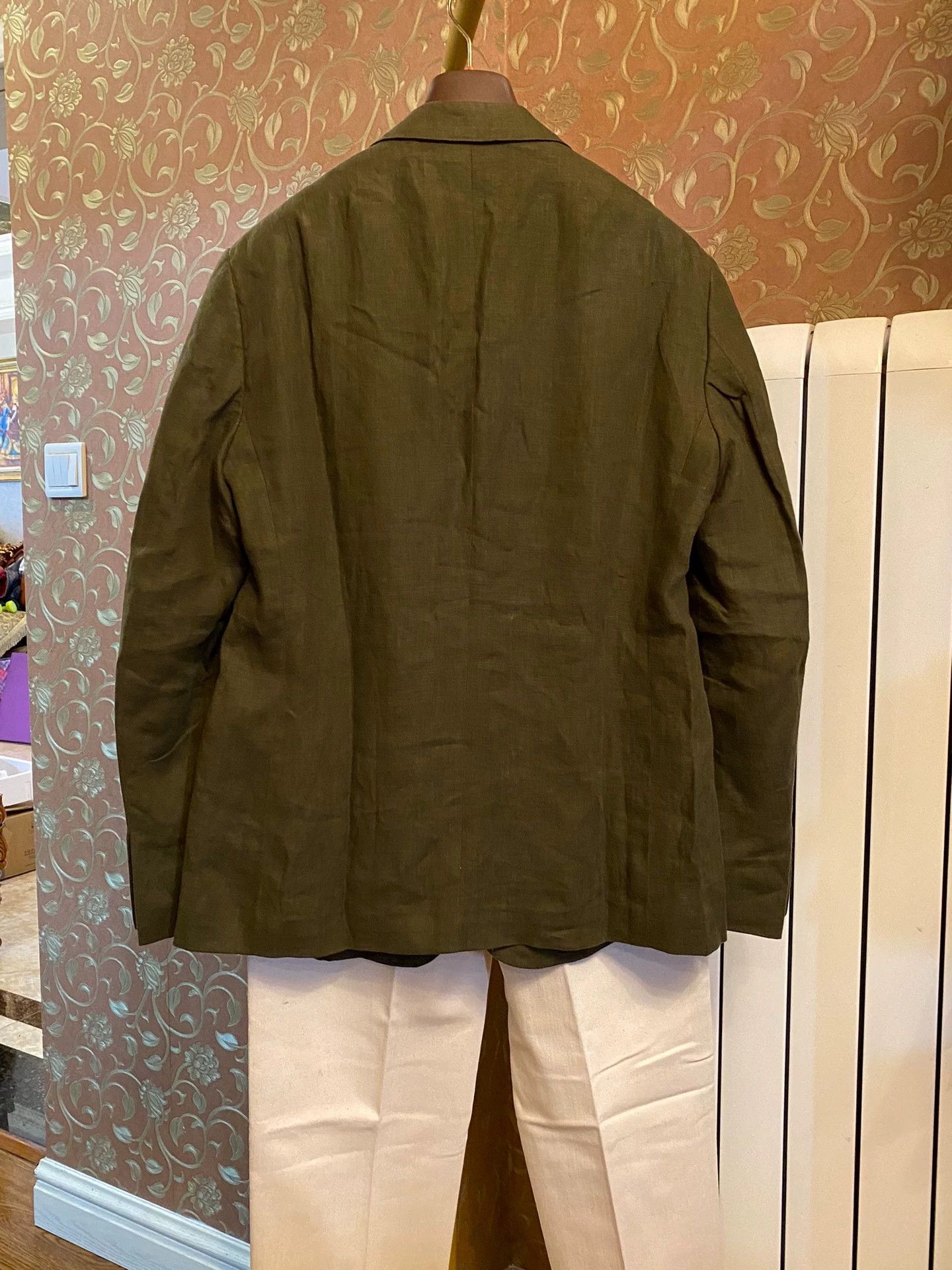 Ralph Lauren RL Purple Label Kent Italian Linen Dress Jacket 44 Size 44R - 4 Thumbnail