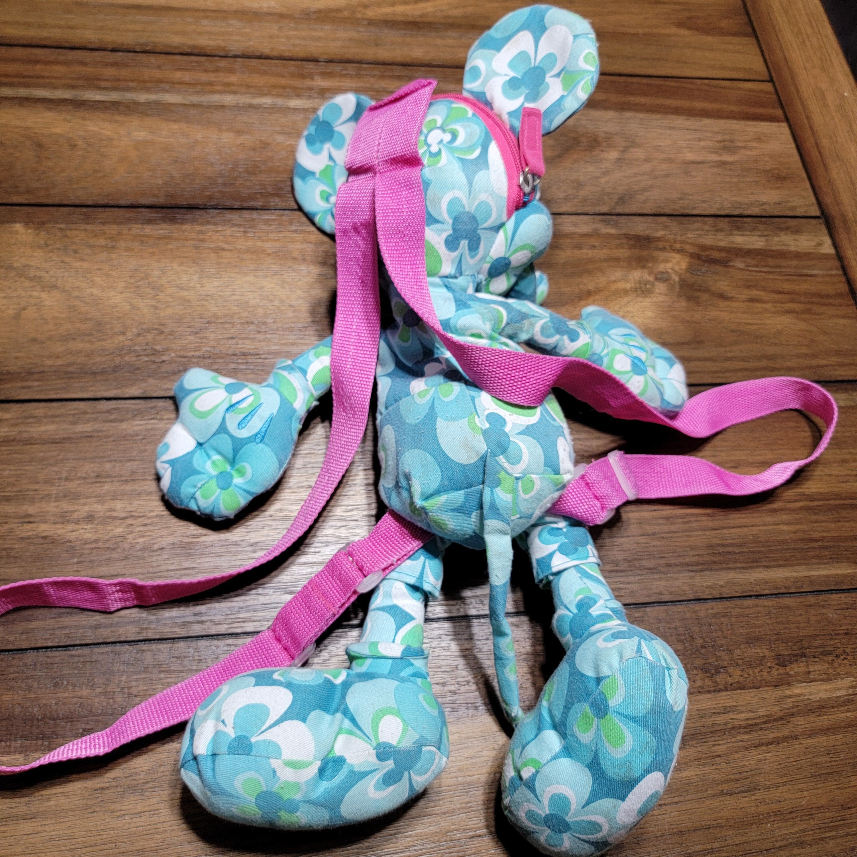 Disney Walt Disney World Kids Flowers Mickey Mouse Doll Back Pack Size ONE SIZE - 5 Thumbnail