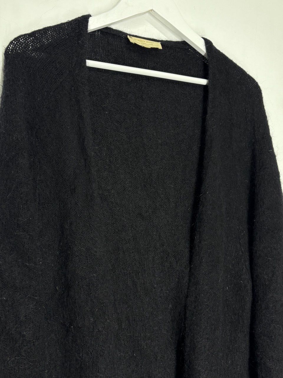 Sezane La Maille Sezane Mohair Black Cardigan Size S / US 4 / IT 40 - 1 Thumbnail
