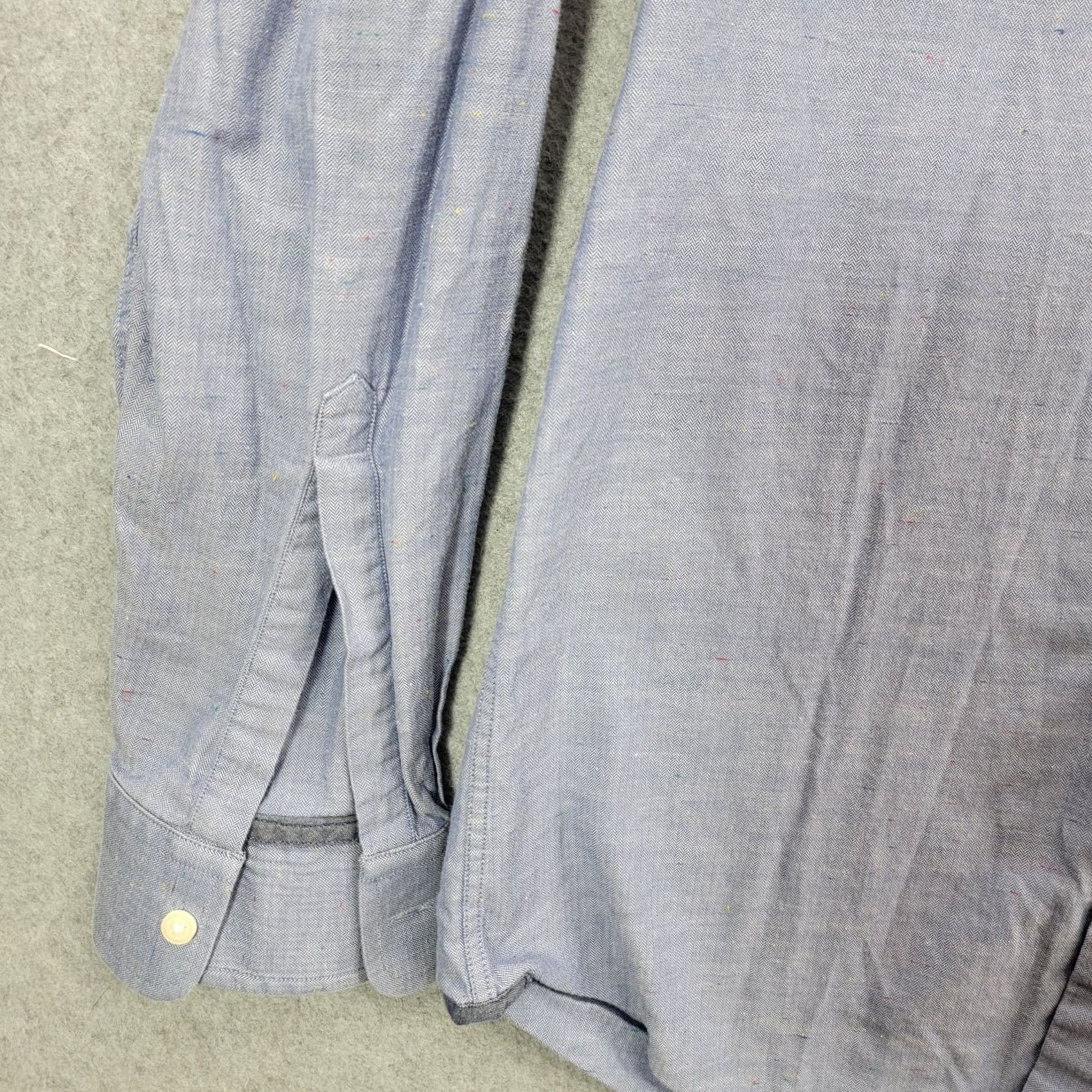 Charles Tyrwhitt Charles Tyrwhitt Shirt Adult 16-34 Blue Geometric Dress Classic Button Up Mens Size 42R - 3 Thumbnail