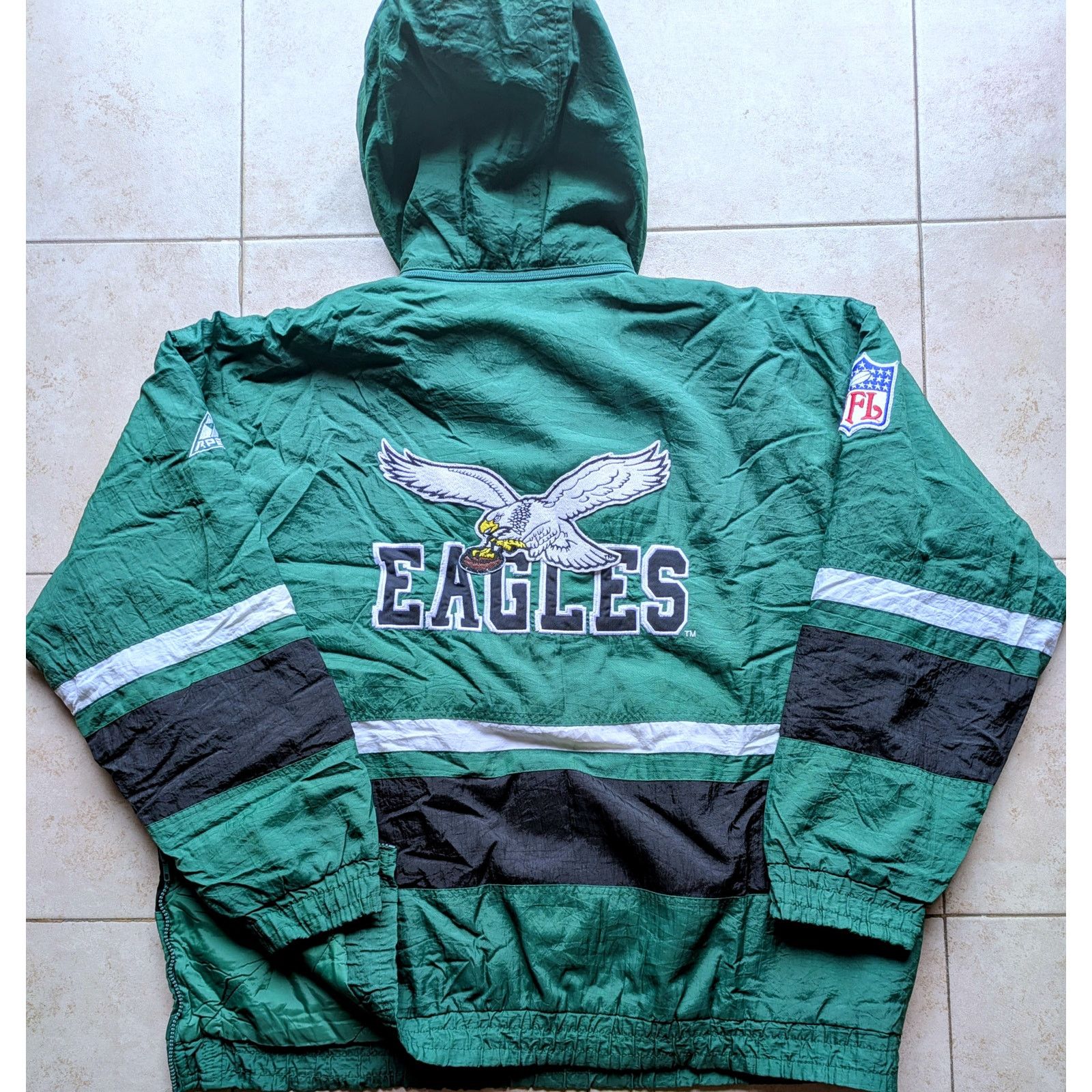 Apex Philadelphia Eagles 90s APEX puffer 1/2 L kelly NFL Pro vtg Size US L / EU 52-54 / 3 - 4 Thumbnail