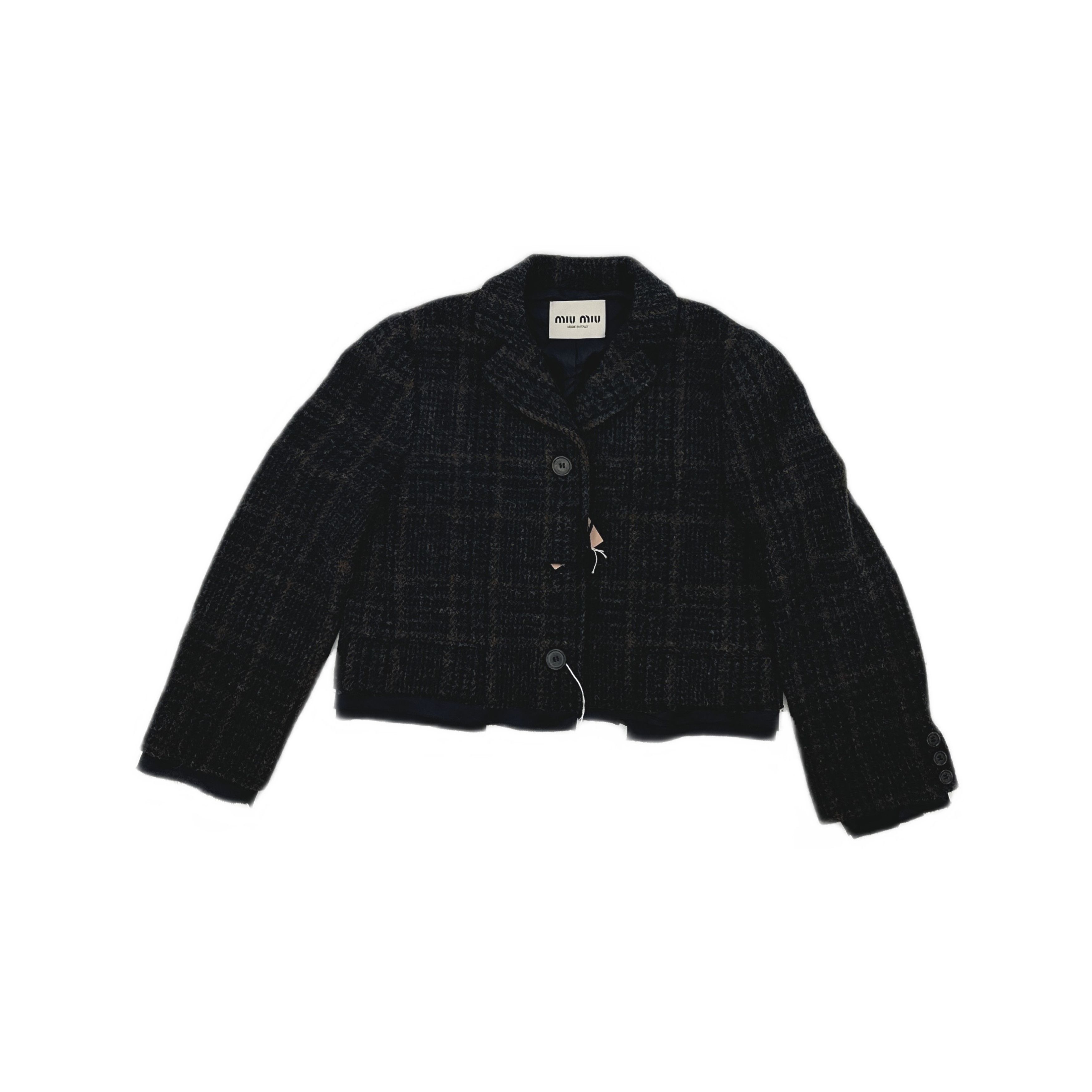 Miu Miu Miu Miu Plaid Wool Jacket Size 40 Size S / US 4 / IT 40 - 1 Thumbnail