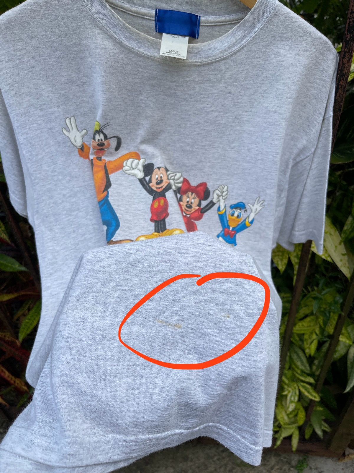 Disney Rare🔥Vintage 90s Tokyo Disneyland Mirror T-Shirt Size US L / EU 52-54 / 3 - 7 Thumbnail