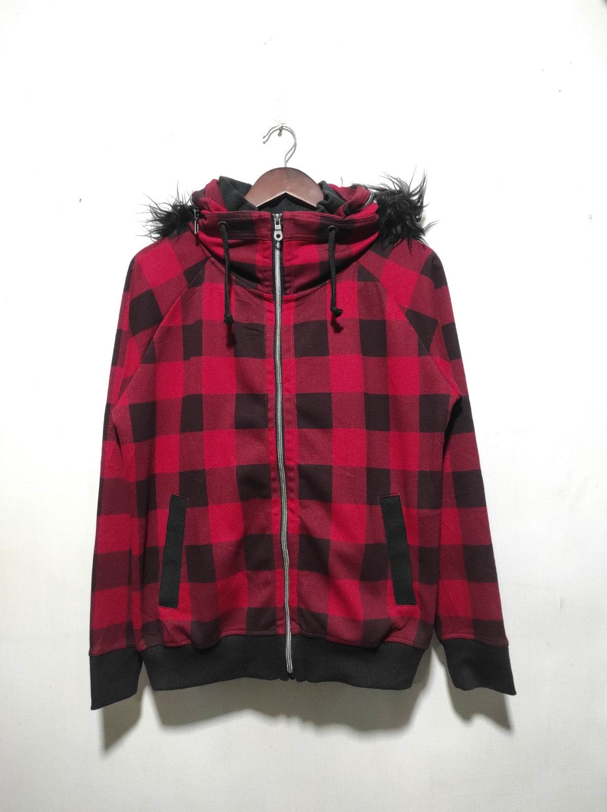 Other Double Focus palid tartan zip fur hoodie ifsix LGB style Size US L / EU 52-54 / 3 - 10 Thumbnail