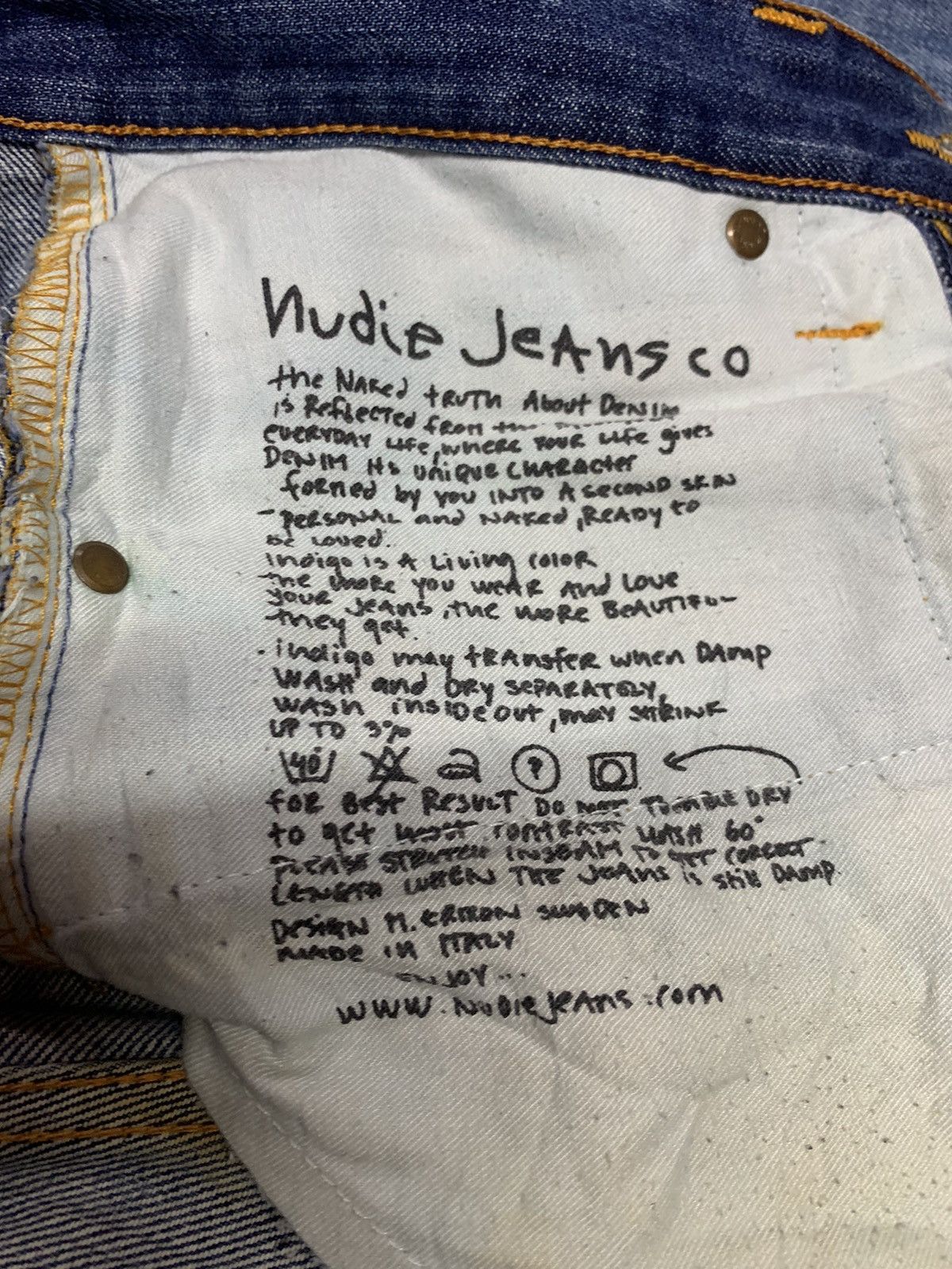 Nudie Jeans Nudie high kai jeans men’s fashion Size US 32 / EU 48 - 14 Thumbnail