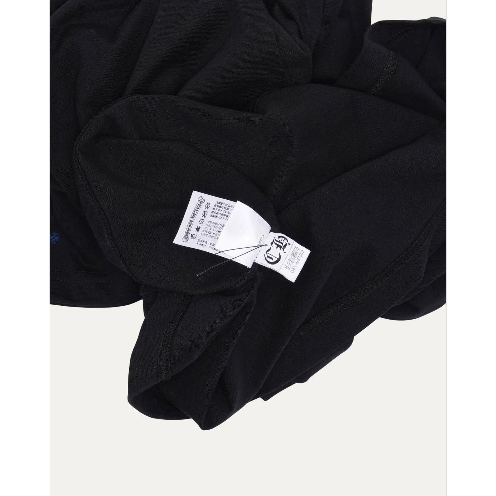 Chrome Hearts Chrome Hearts Blue Neck Logo Black S/S T-Shirt - Size Medium Size US M / EU 48-50 / 2 - 10 Thumbnail