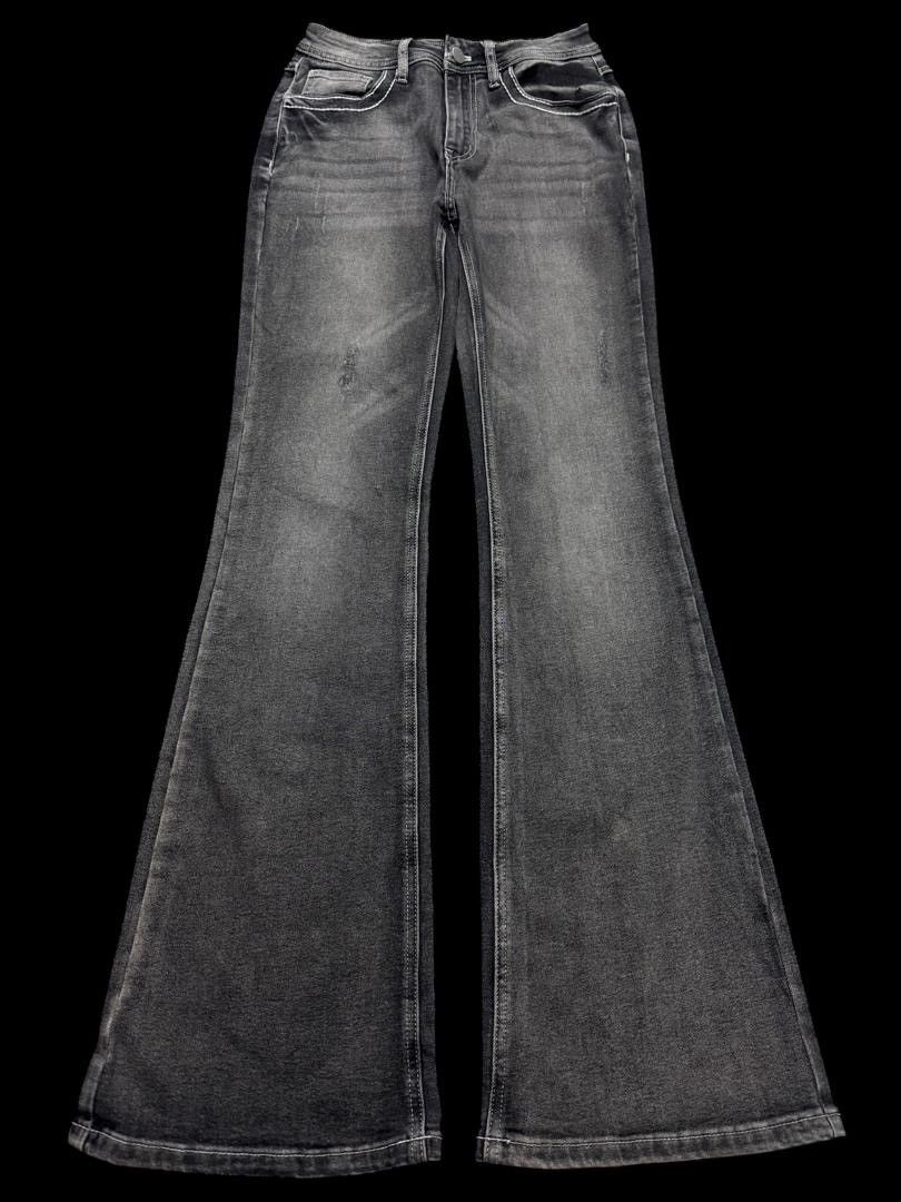Vintage BELL BOTTOM Japanese Acid Washed Insane Bootcut Waist 25-26 Size US 26 / EU 42 - 1 Thumbnail