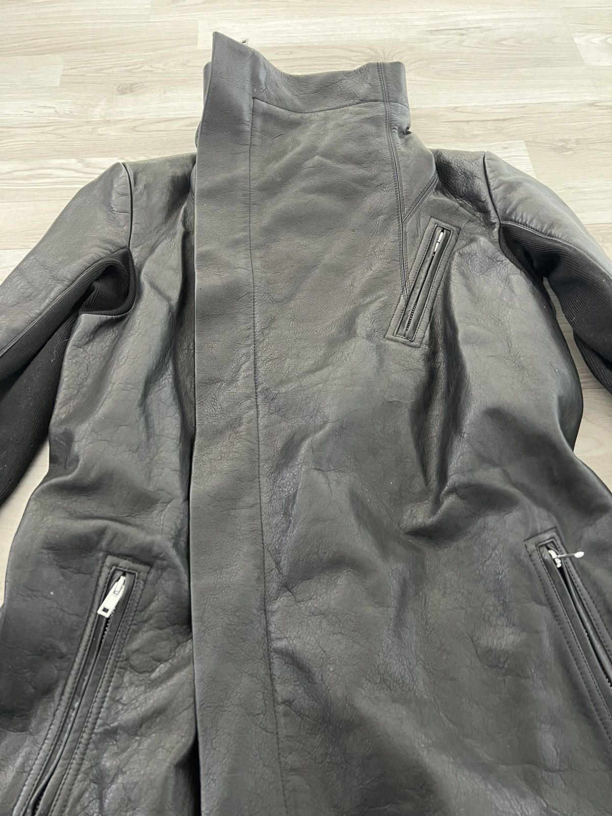 Rick Owens Rick Owens Leather Trench Coat Size M / US 6-8 / IT 42-44 - 5 Thumbnail