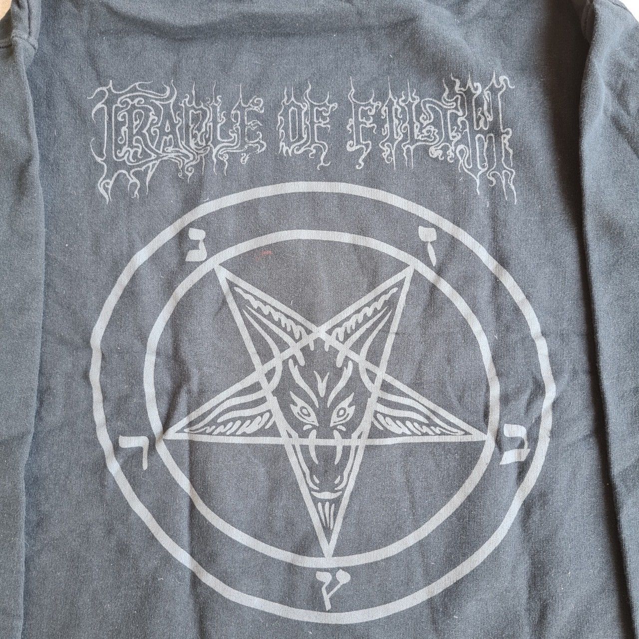 Band Tees × Vintage *RARE* CRADLE OF FILTH VTG Y2K 90s 2000s HOODIE METAL Size US M / EU 48-50 / 2 - 6 Thumbnail