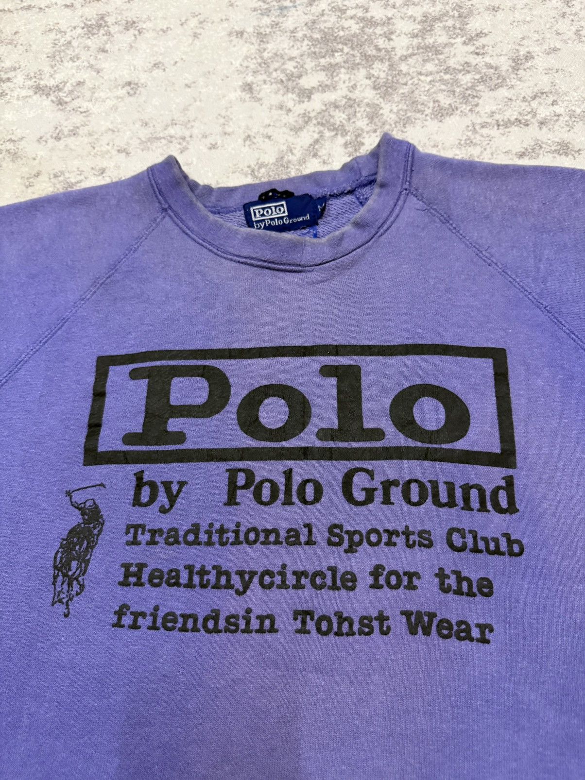 Polo Ralph Lauren Vintage 90s Polo by Polo Ground Biglogo Sweatshirt Size US S / EU 44-46 / 1 - 6 Thumbnail