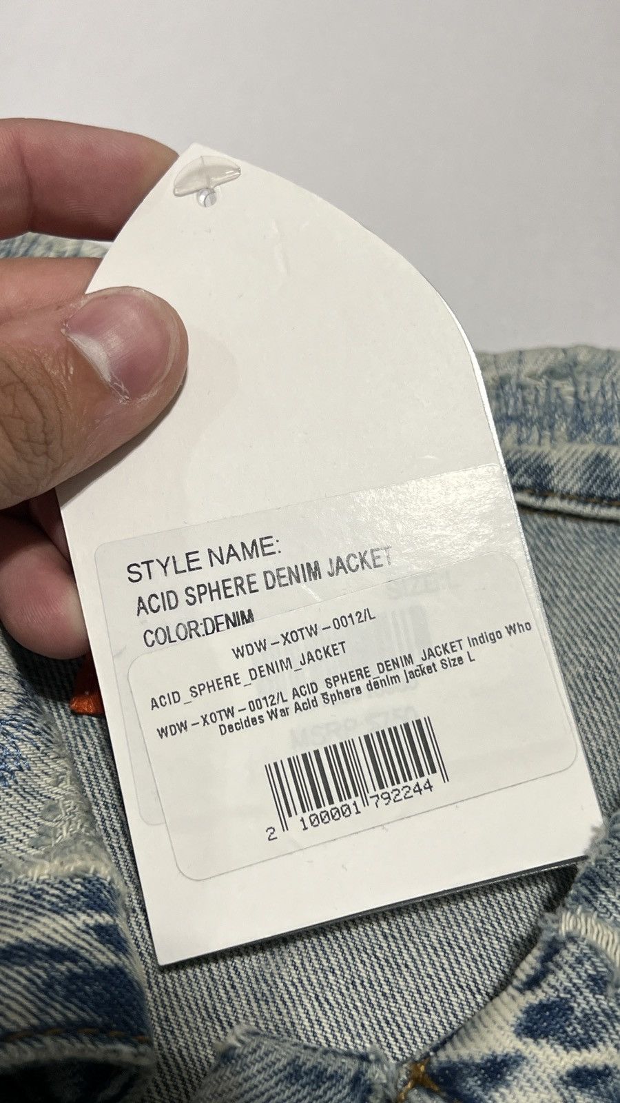 Who Decides War Who Decides War Acid Sphere Denim Jacket Size US L / EU 52-54 / 3 - 7 Thumbnail