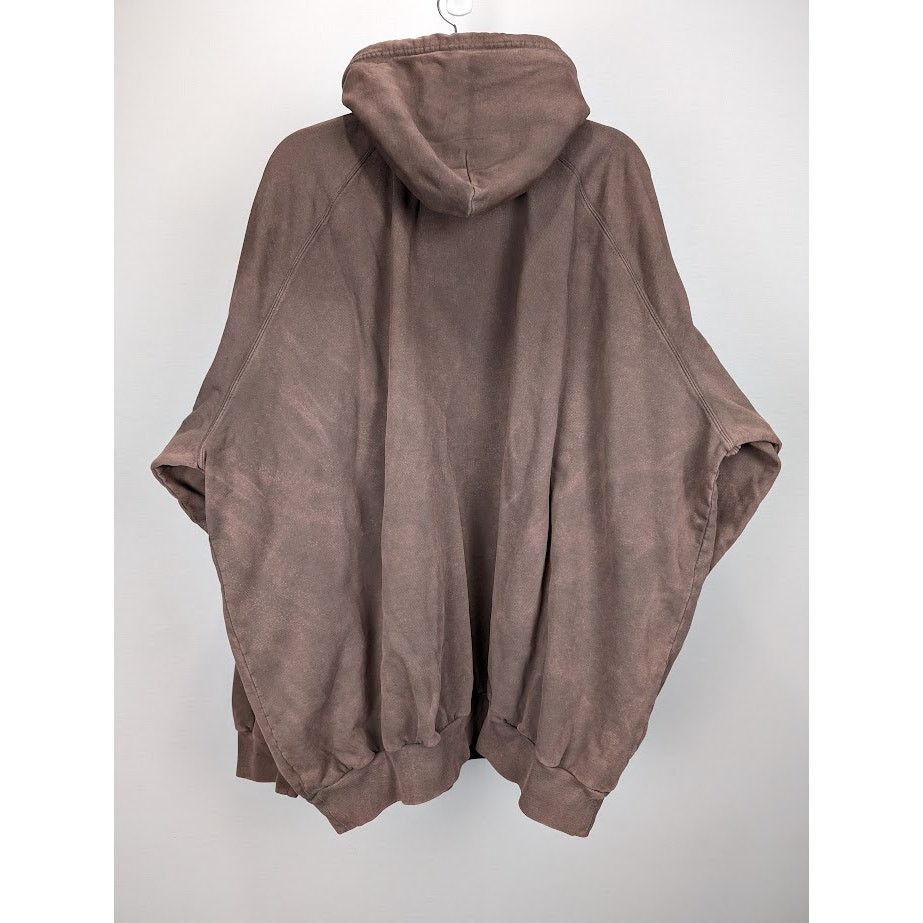 Balenciaga o1rshd1 Oversize Hoodie in Brown Size US M / EU 48-50 / 2 - 12 Thumbnail