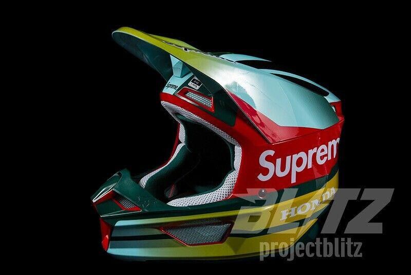 Supreme FW19 Supreme Honda Fox Racing V1 Helmet HUNTER GREEN S Size ONE SIZE - 2 Thumbnail