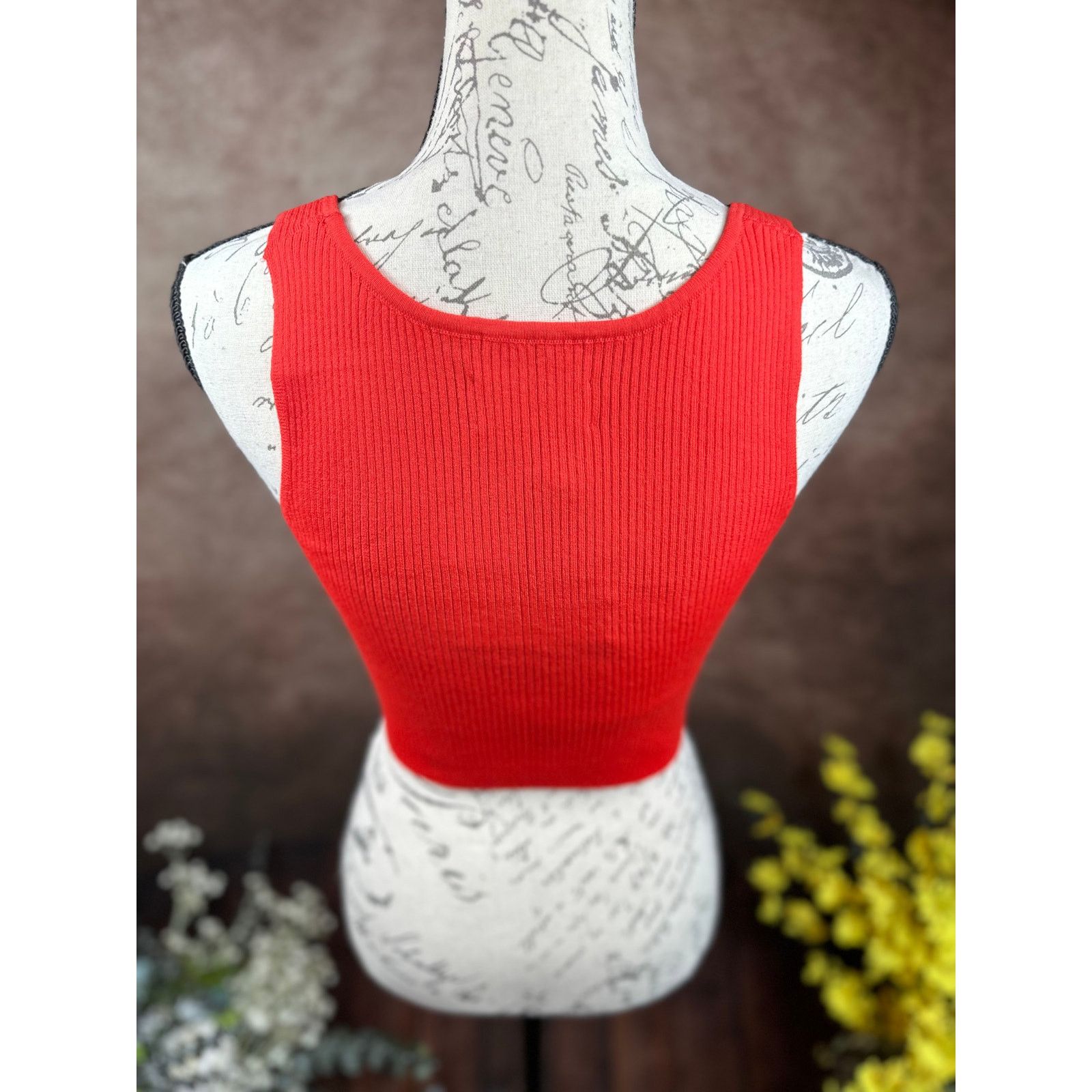 Other Lita by Ciara True Rib Crop Top - Fiery Red - size M Size M / US 6-8 / IT 42-44 - 11 Thumbnail