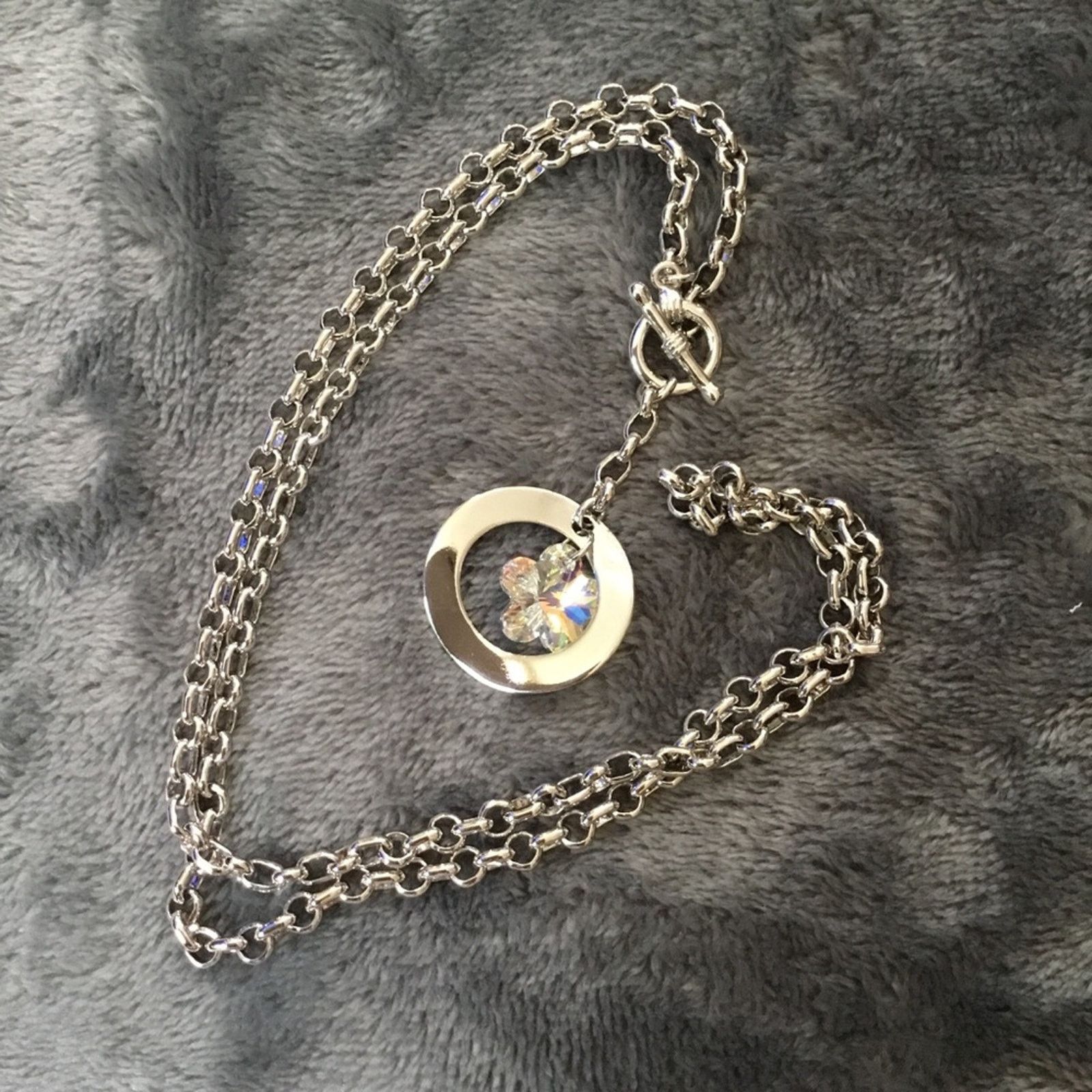 Other Silver Sparkling Star Crystal Necklace Size ONE SIZE - 4 Thumbnail