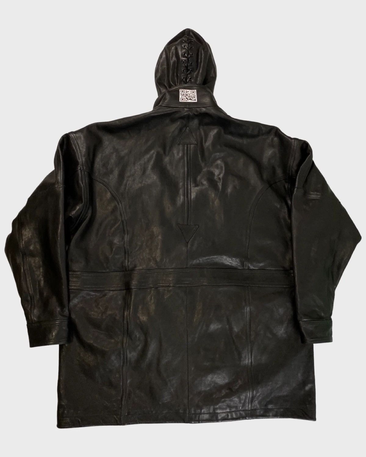 Vetements VETEMENTS SS19 OVERSIZED RUNWAY GIMP LEATHER MASK PARKA SZ:M Size US M / EU 48-50 / 2 - 2 Thumbnail