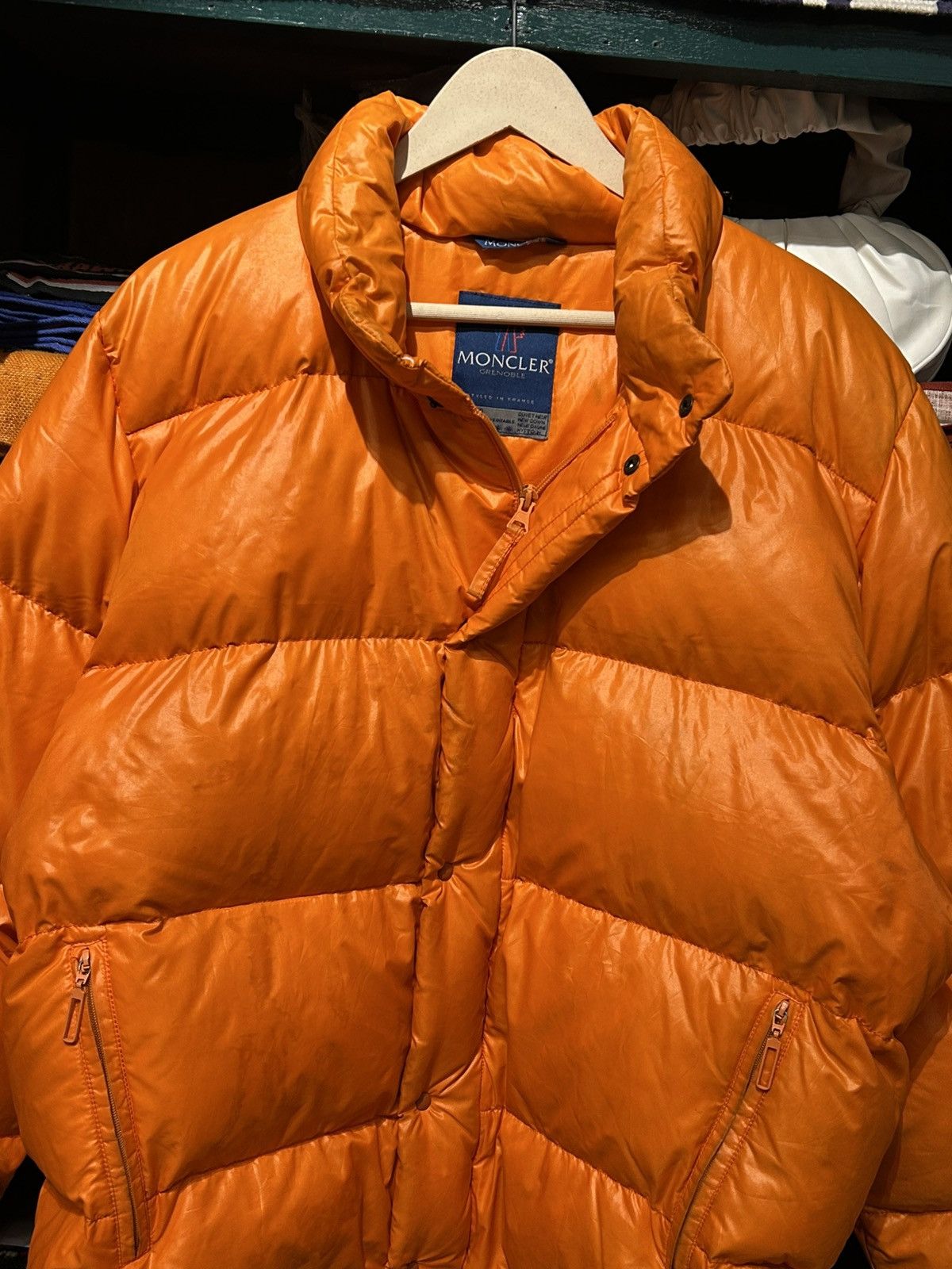 Moncler Grenoble Moncler Grenoble Orange Synthetic Puffer Jacket Size US L / EU 52-54 / 3 - 8 Thumbnail