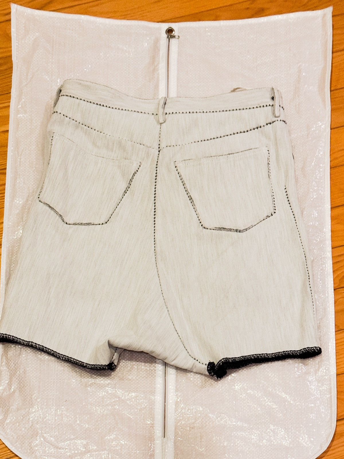 Carol Christian Poell Carol Christian Poell JM/2627-IN KIT-NW Denim Apron Shorts Size US 32 / EU 48 - 2 Thumbnail