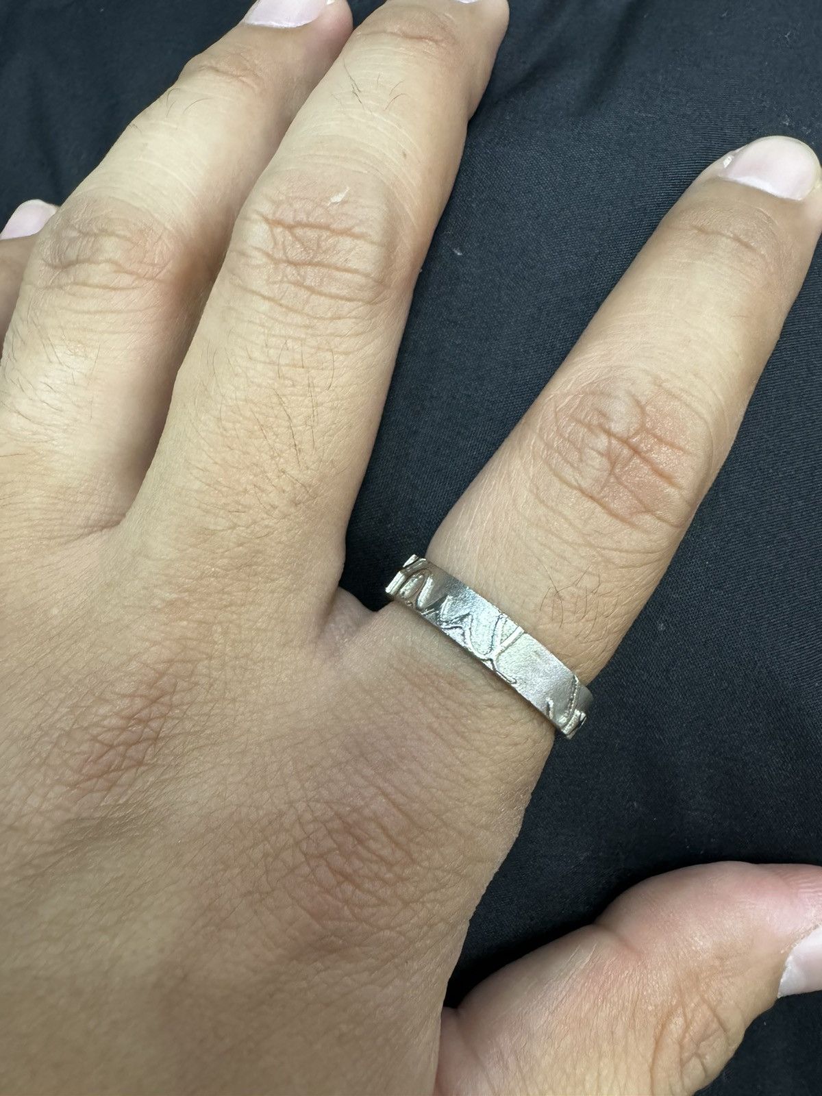 Paul Smith ENGRAVED PAUL SMITH SILVER RING SIZE 9.5 Size ONE SIZE - 5 Thumbnail