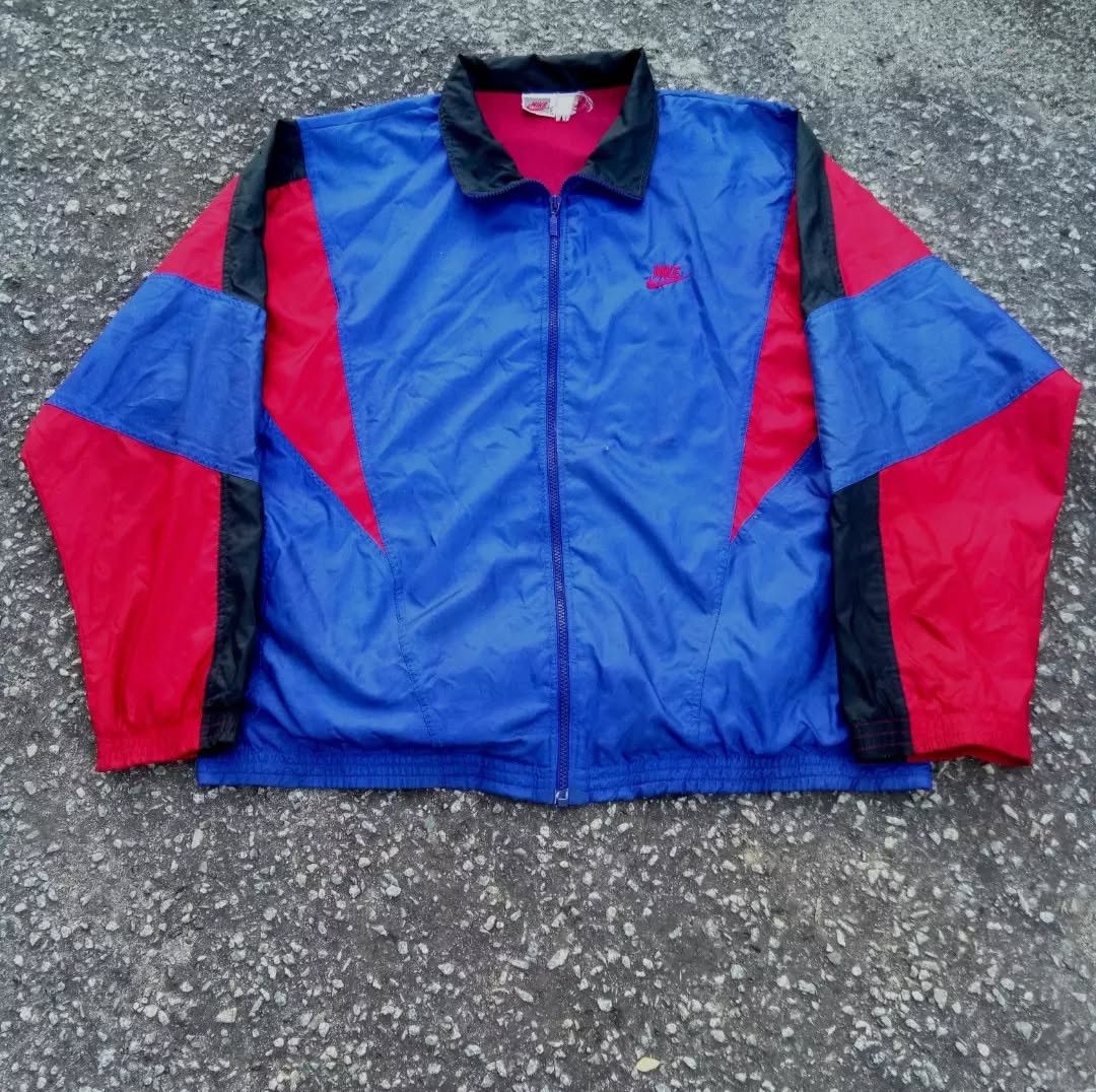 Nike Winbreaker Vintage Nike Colour Block Size US L / EU 52-54 / 3 - 1 Thumbnail