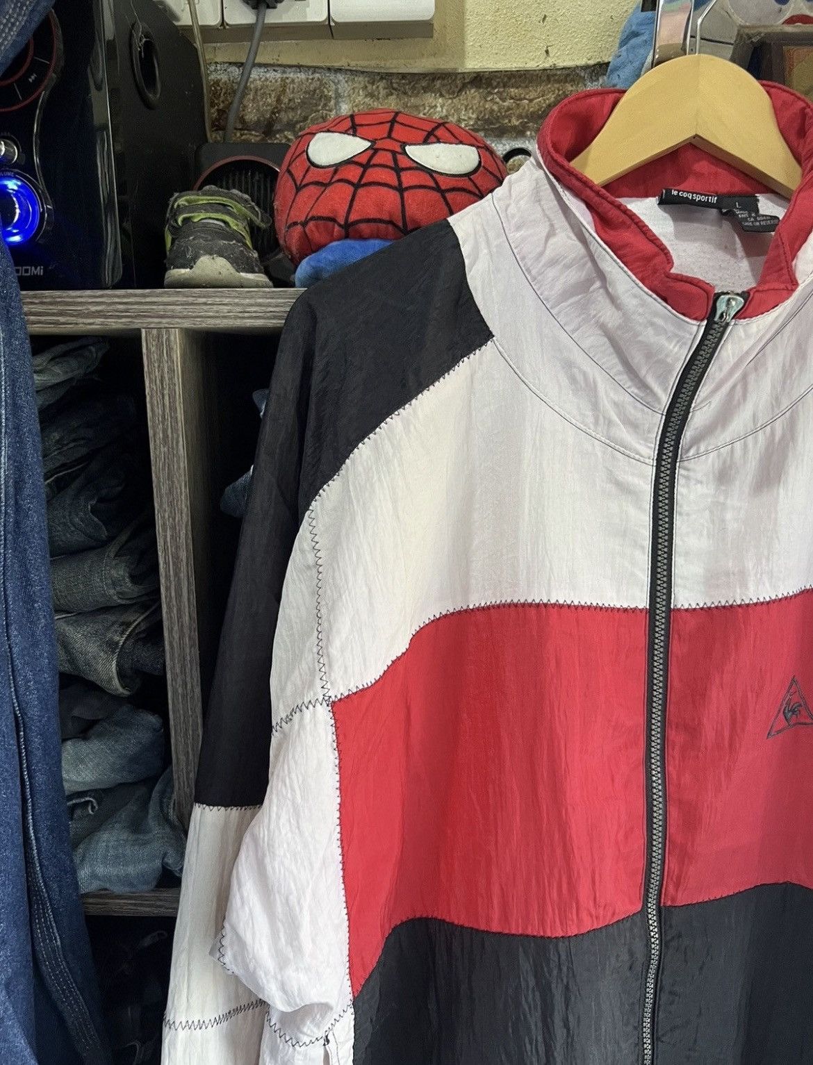 Le Coq Sportif 🔥Rare Le Coq Sportif Pathwork Coogi Style Zipper Jacket Size US L / EU 52-54 / 3 - 5 Thumbnail
