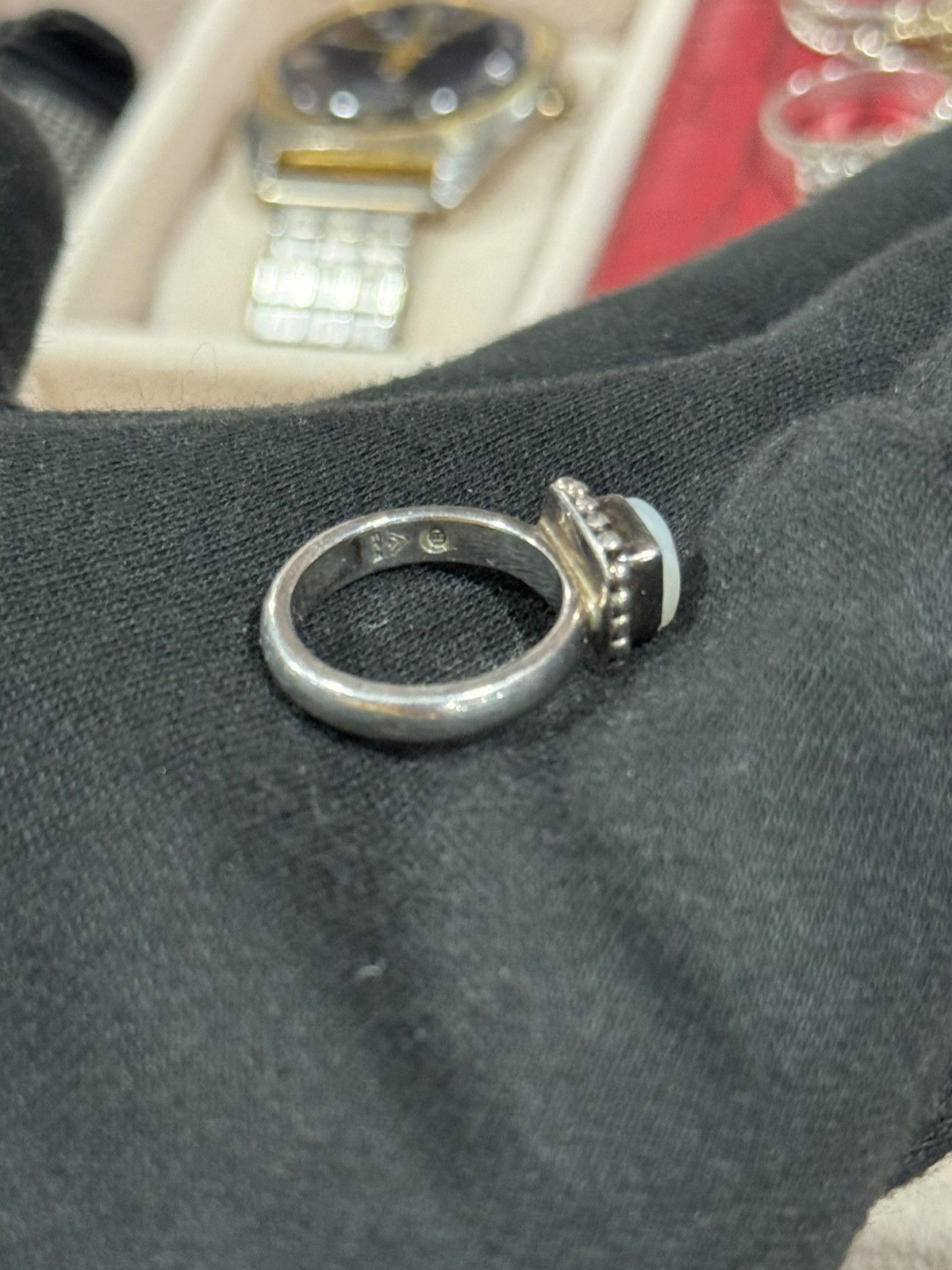 Sterling Silver Silpada Sterling Silver Square Frame Ring – Vintage 925 Size ONE SIZE - 9 Thumbnail