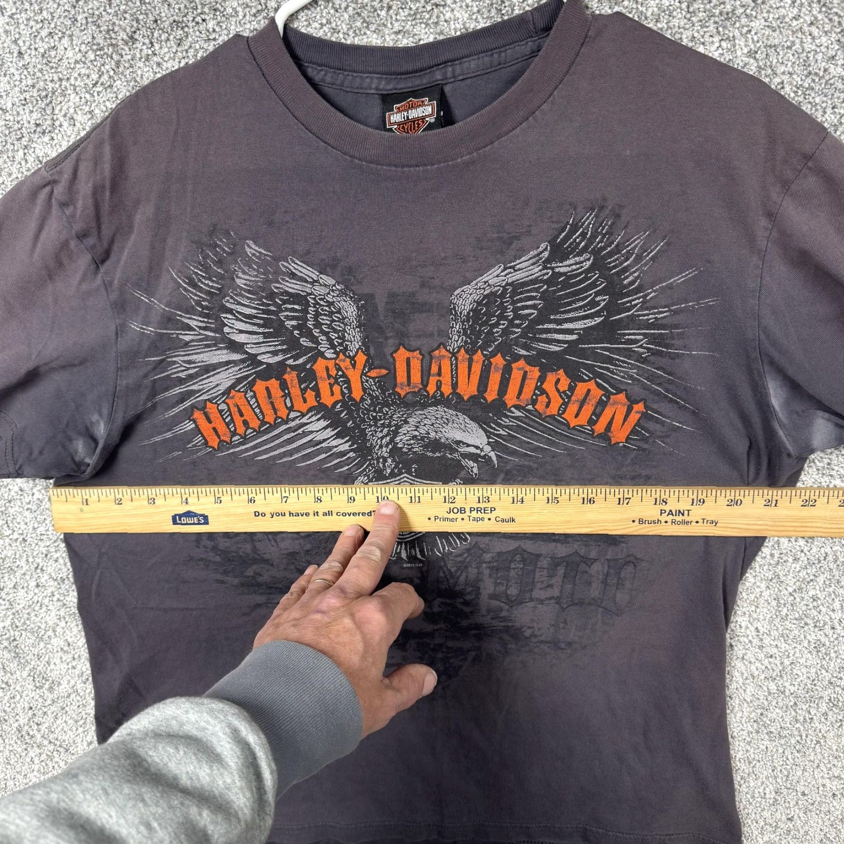 Harley Davidson VINTAGE Harley-Davidson Shirt Large Eagle Skull Alamo City Texas Biker Grunge Streetwear Size US L / EU 52-54 / 3 - 4 Thumbnail