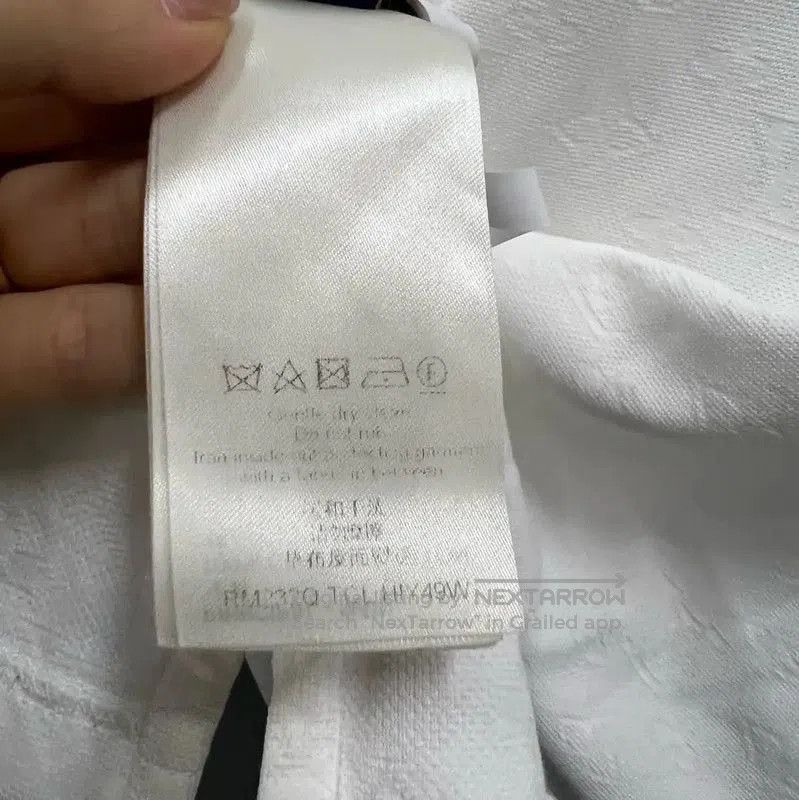 Louis Vuitton Louis Vuitton White Cotton Logo Short Sleeve T-Shirt . Size US L / EU 52-54 / 3 - 5 Thumbnail