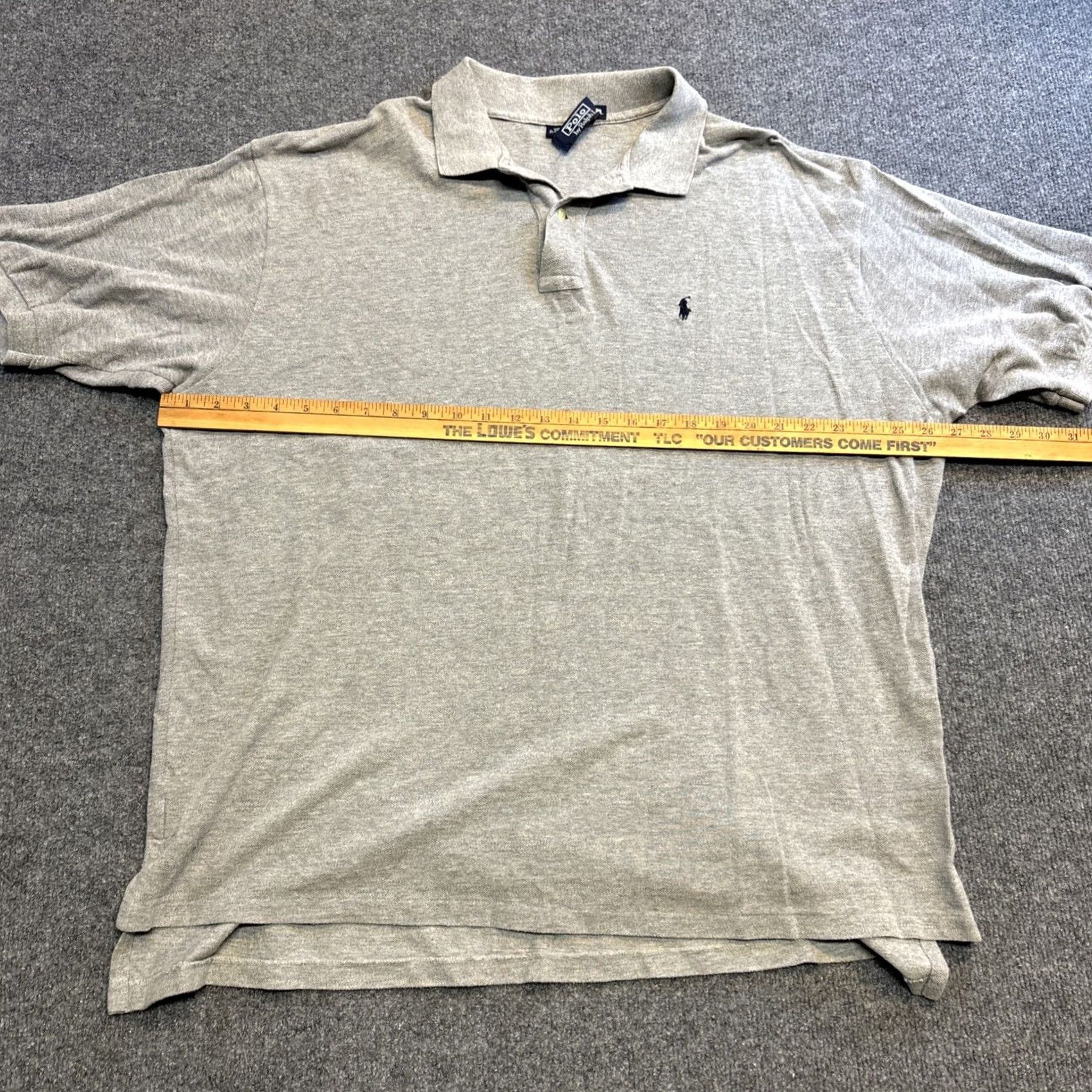 Ralph Lauren VINTAGE Polo Ralph Lauren Shirt Men 2XL XXL Gray Short Sleeve Cotton Size US XXL / EU 58 / 5 - 5 Thumbnail